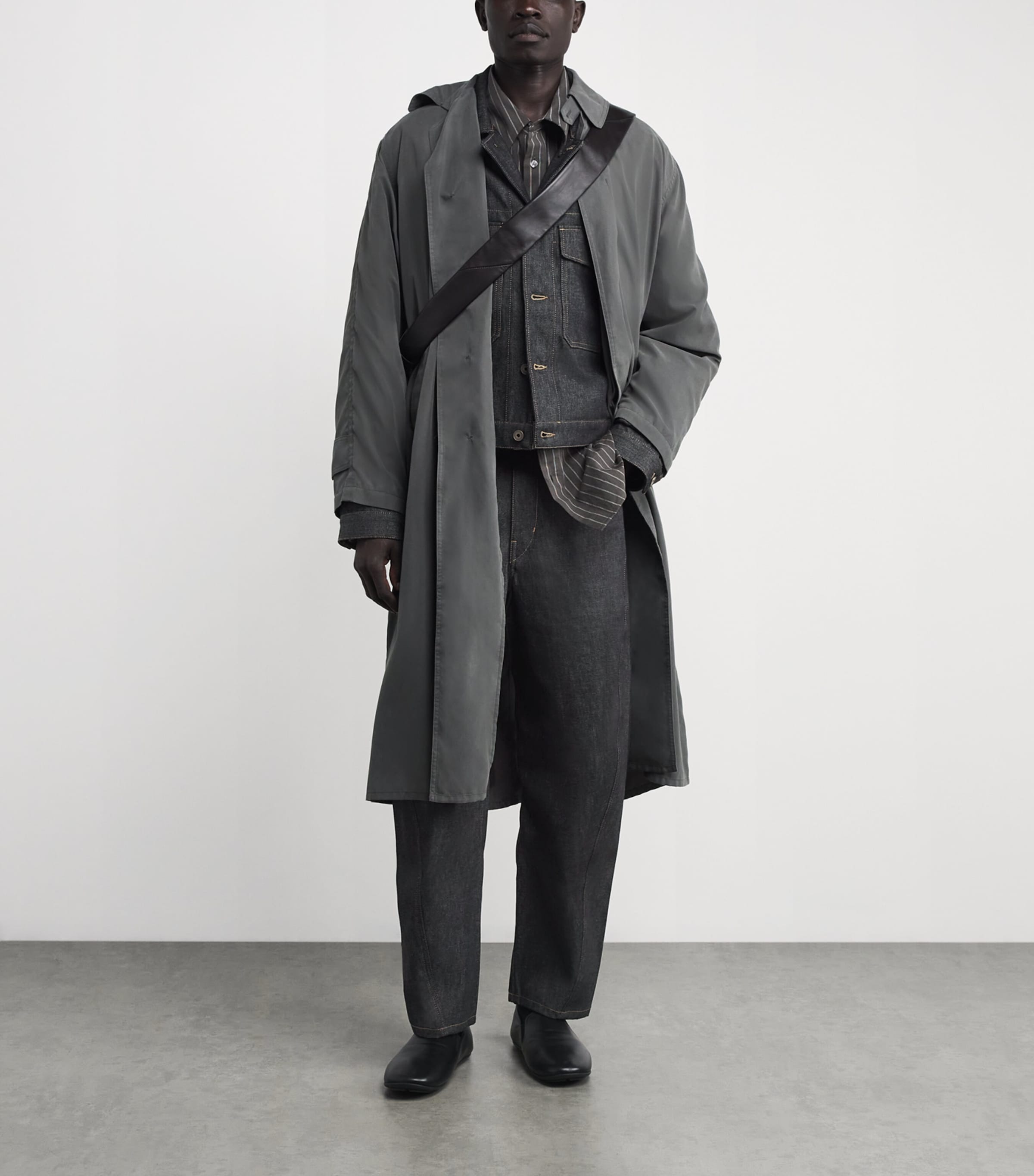 Lemaire Mens Twisted Workwear Jeans Slate Image 2