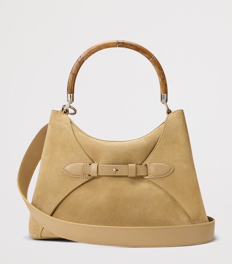 Ralph Lauren Collection Suede The Ralph Top-Handle Bag Tan Image 2