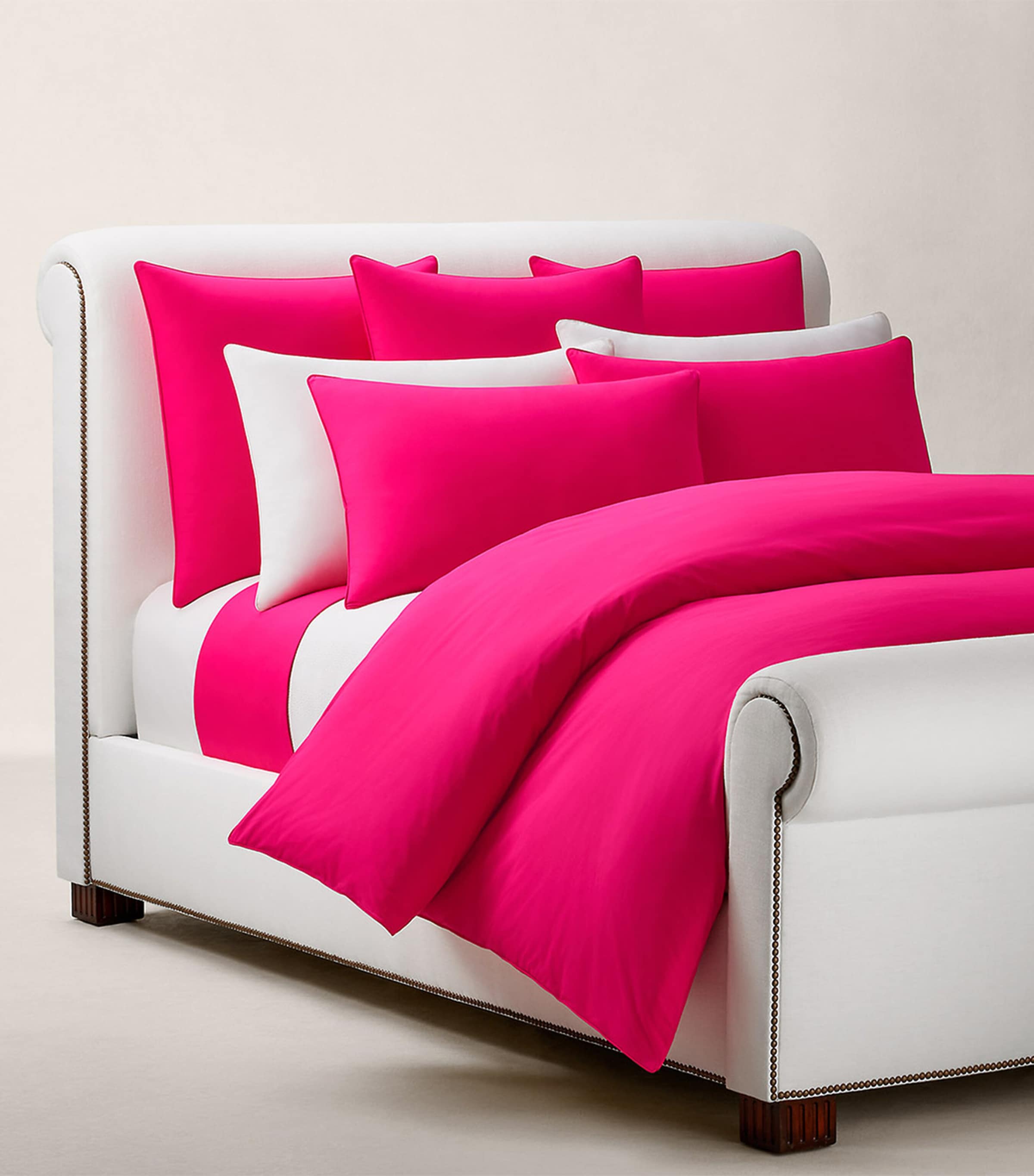 Ralph Lauren Home Cotton Polo Player Fitted Sheet (90cm x 200cm) Pinksky Image 4