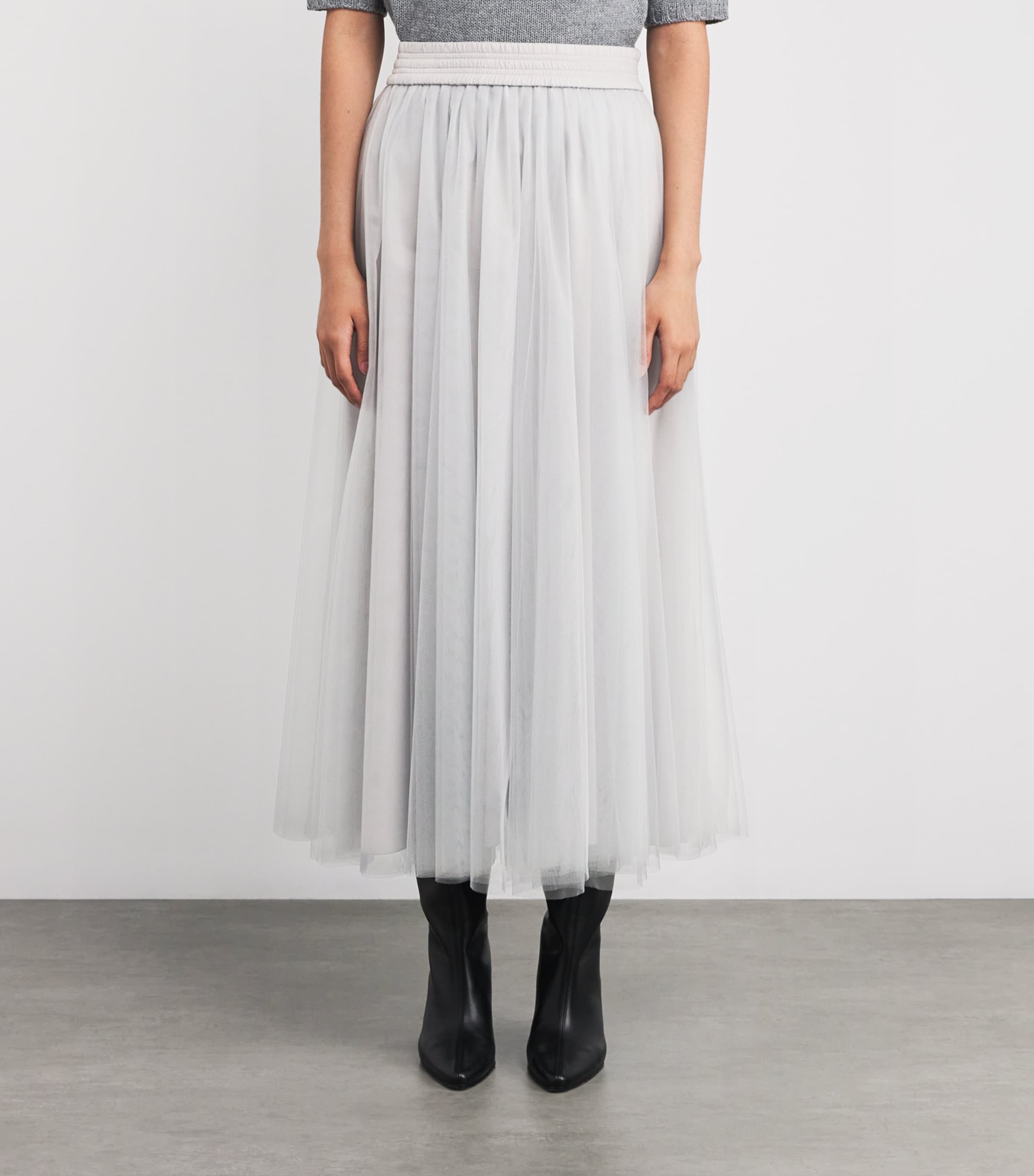 スカート FABIANA FILIPPI SS25 Tulle skirt (GND265F367L186 2186) Fabiana Filippi Tulle Midi Skirt | Pink | FARFETCH