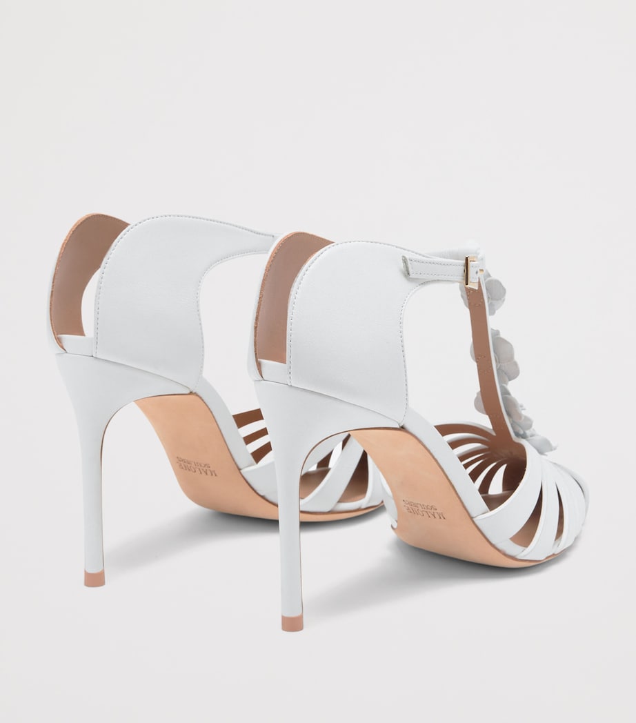 Malone Souliers Leather Jennifer Mule Sandals 90 White Image 4