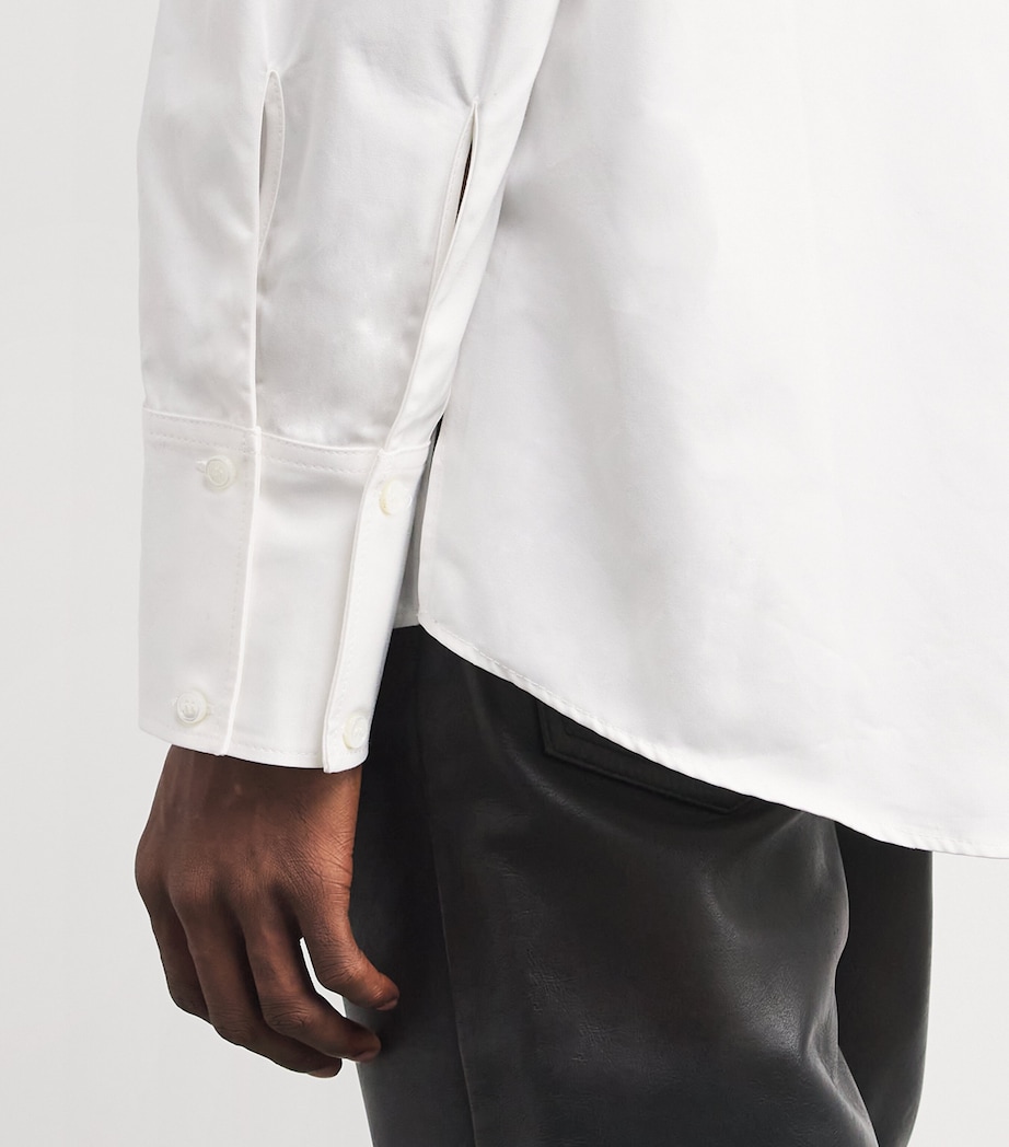 Cotton Logo Shirt SALT WHITE Image 6