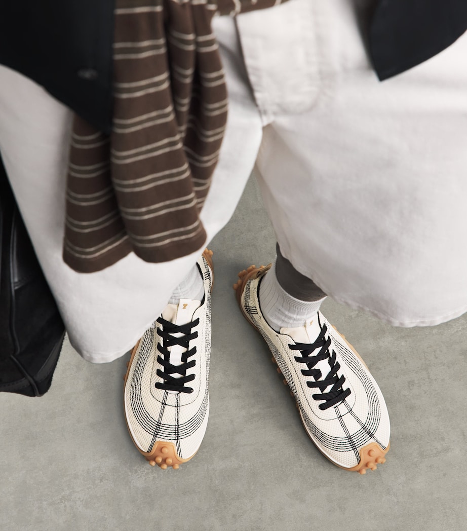 AMI Paris Mirage Sneakers Blanc Creme Image 2