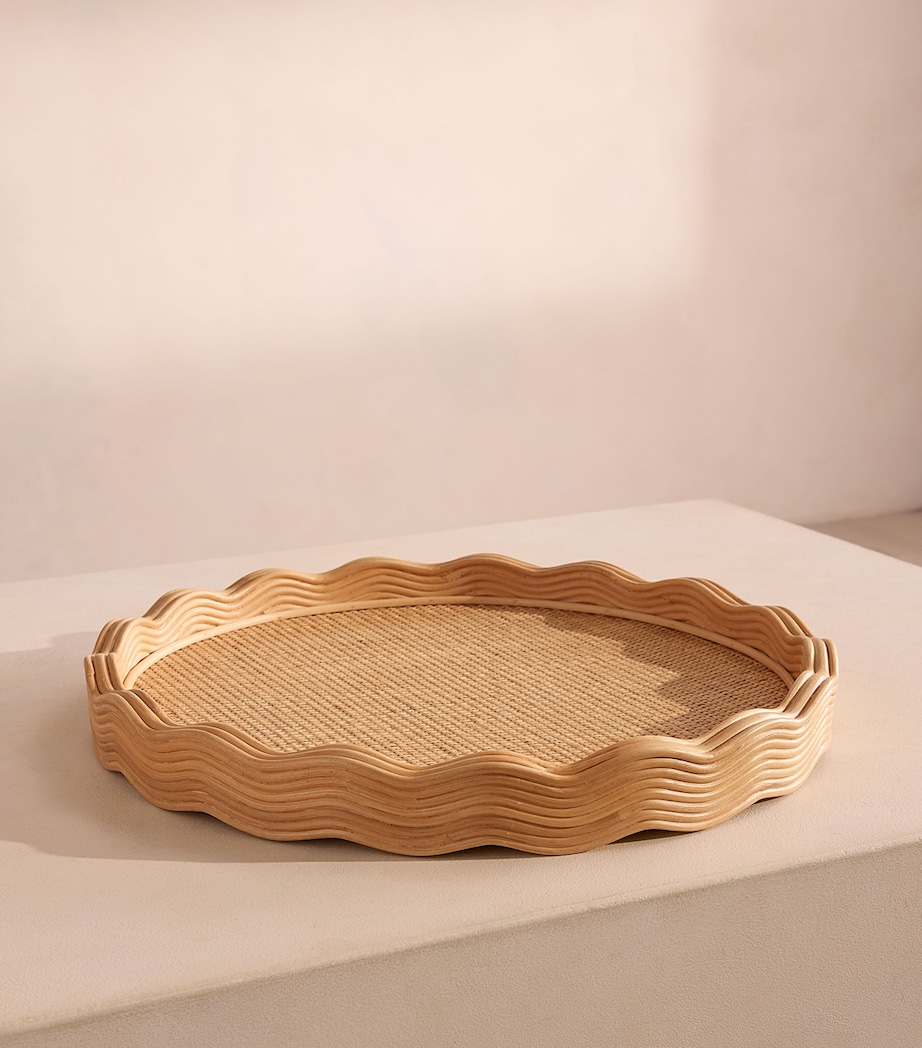 Rattan Pangbourne Round Tray (55cm) BROWN Image 2