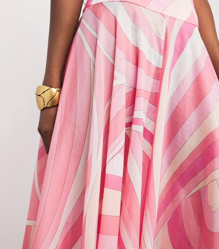 Cotton Printed Maxi Skirt 040 ROSA Image 5