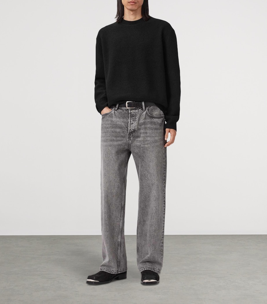 Merino Wool Marko Sweater BLACK Image 2