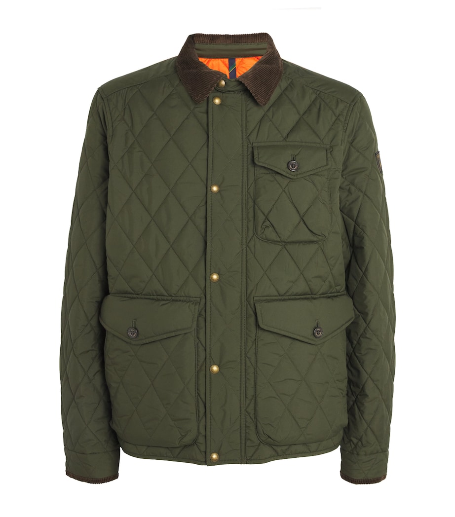 Water-Repellent Quilted Beaton Jacket DARK GREEN Image 1
