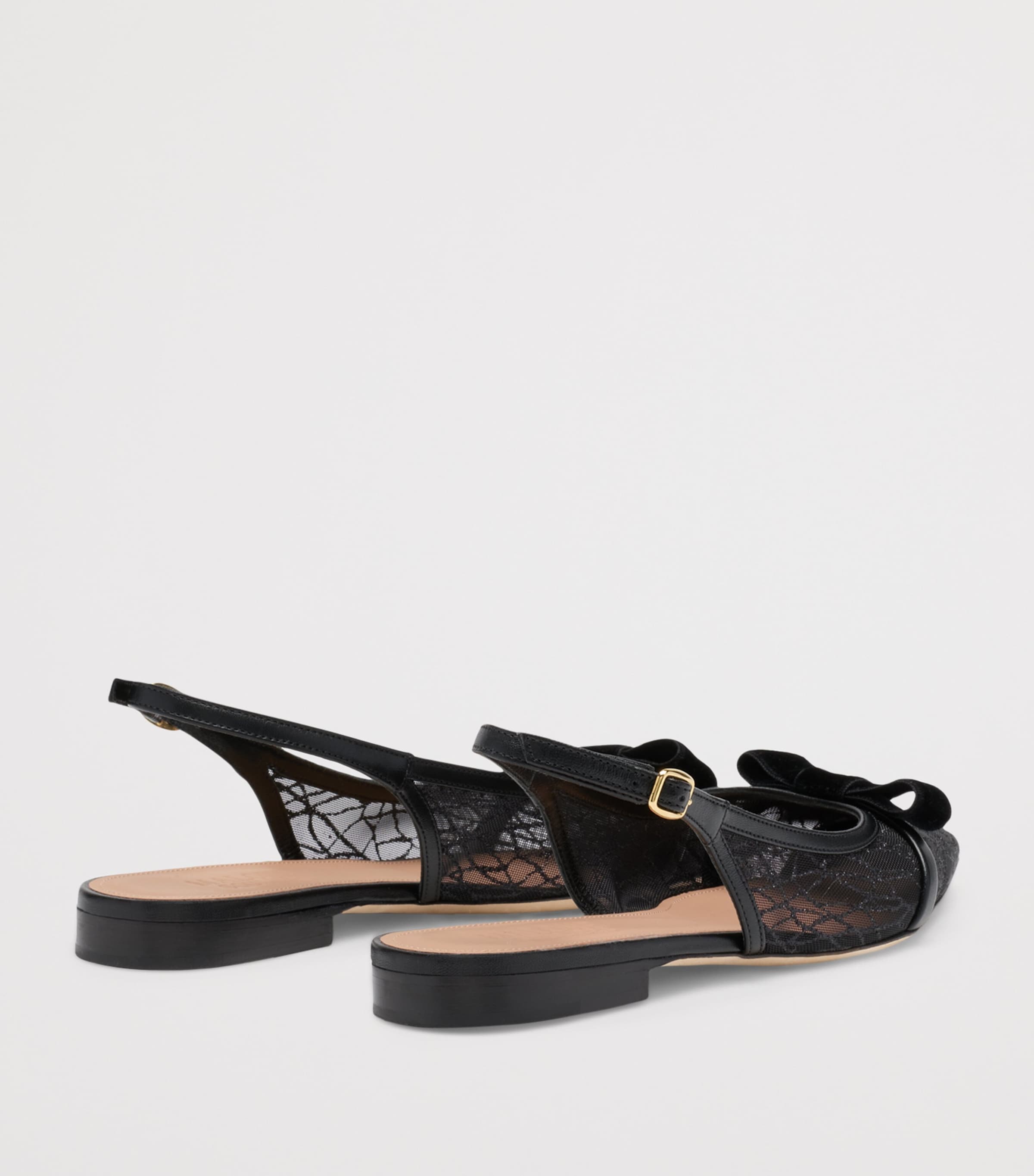 Glittered Jama Slingback Flats GLITTER MESH Image 4