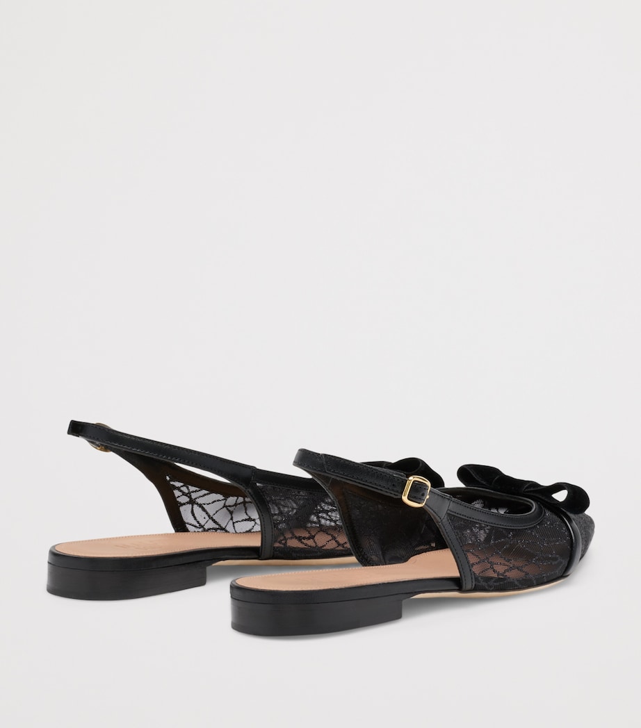 Glittered Jama Slingback Flats GLITTER MESH Image 4