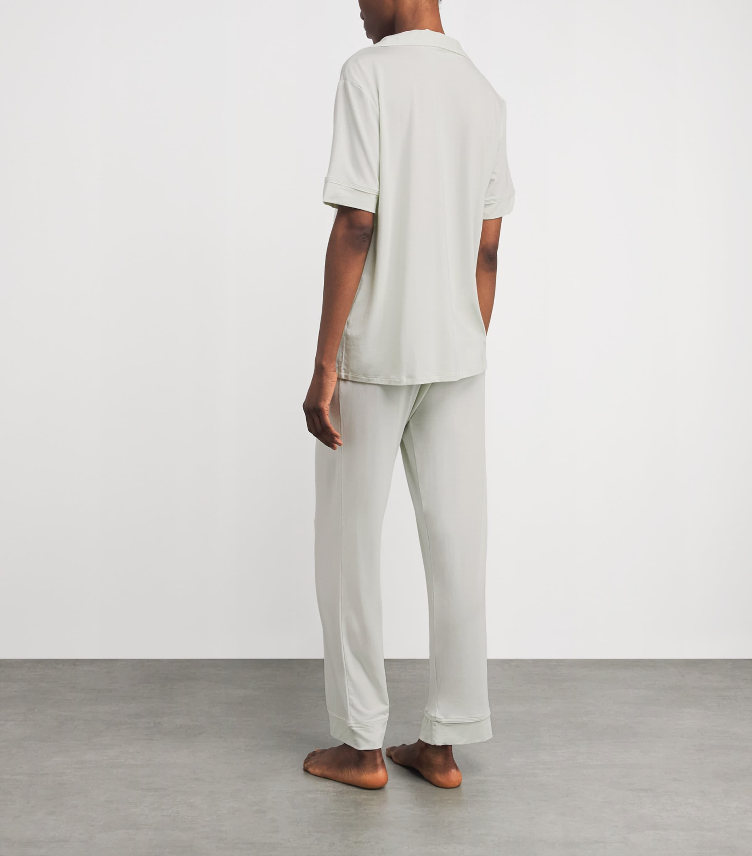 Eberjey Womens Gisele Pyjama Set Sfiv Seafoam/iv Image 4