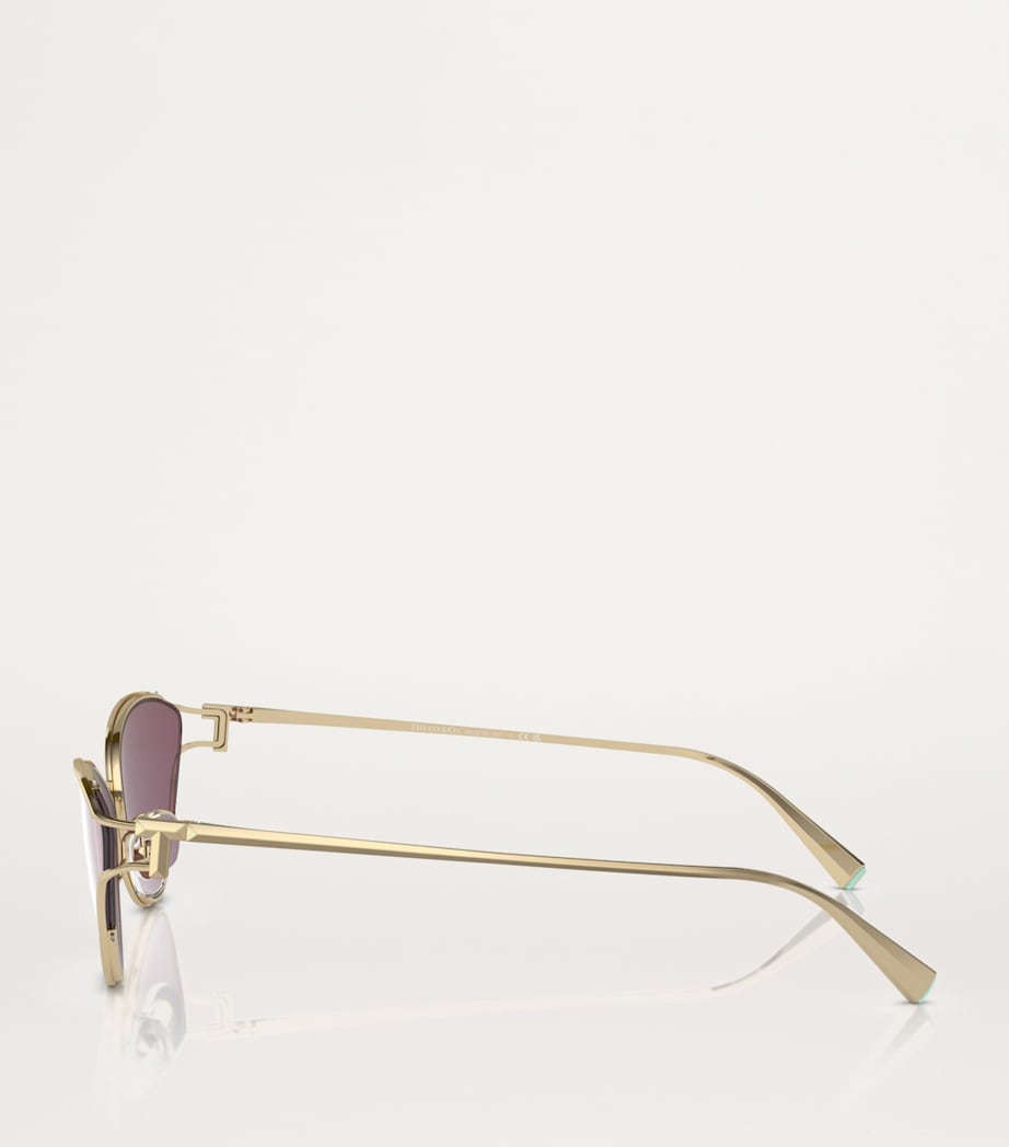 Metal Cat Eye Sunglasses 6194AK Image 3
