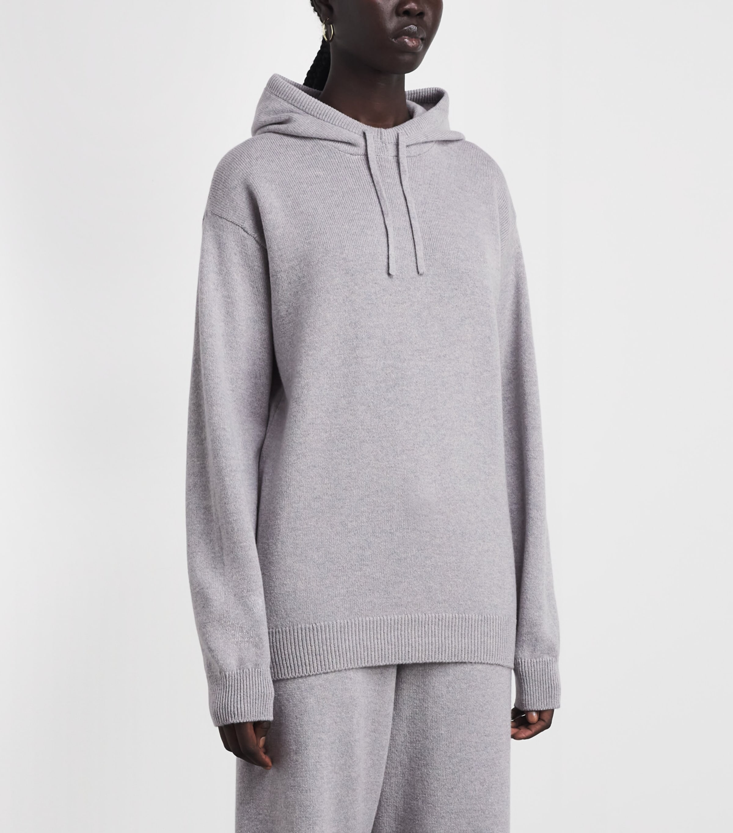 Harrods Cashmere Hoodie Coyote Image 5