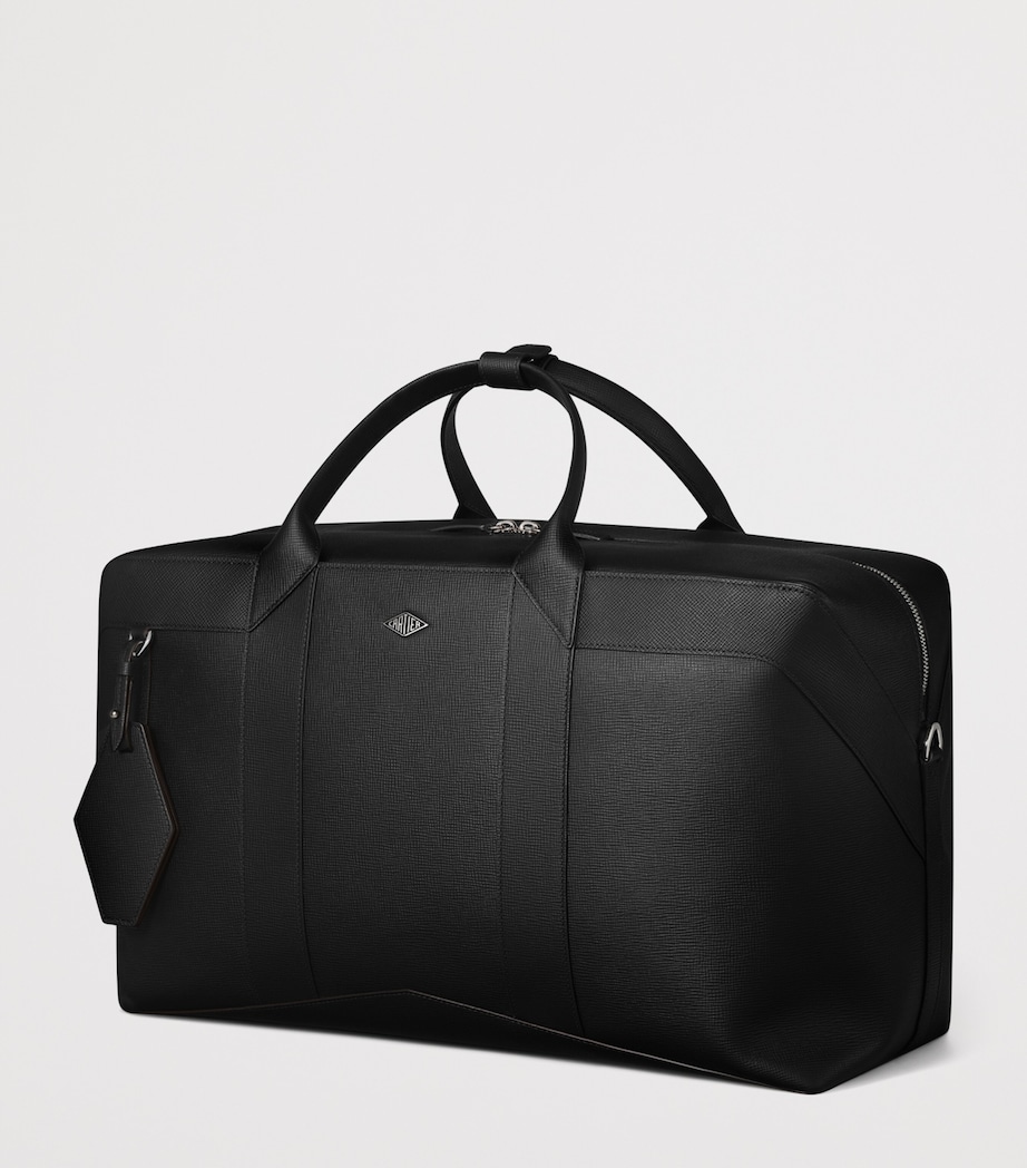 Leather Losange Weekend Bag BLACK Image 3