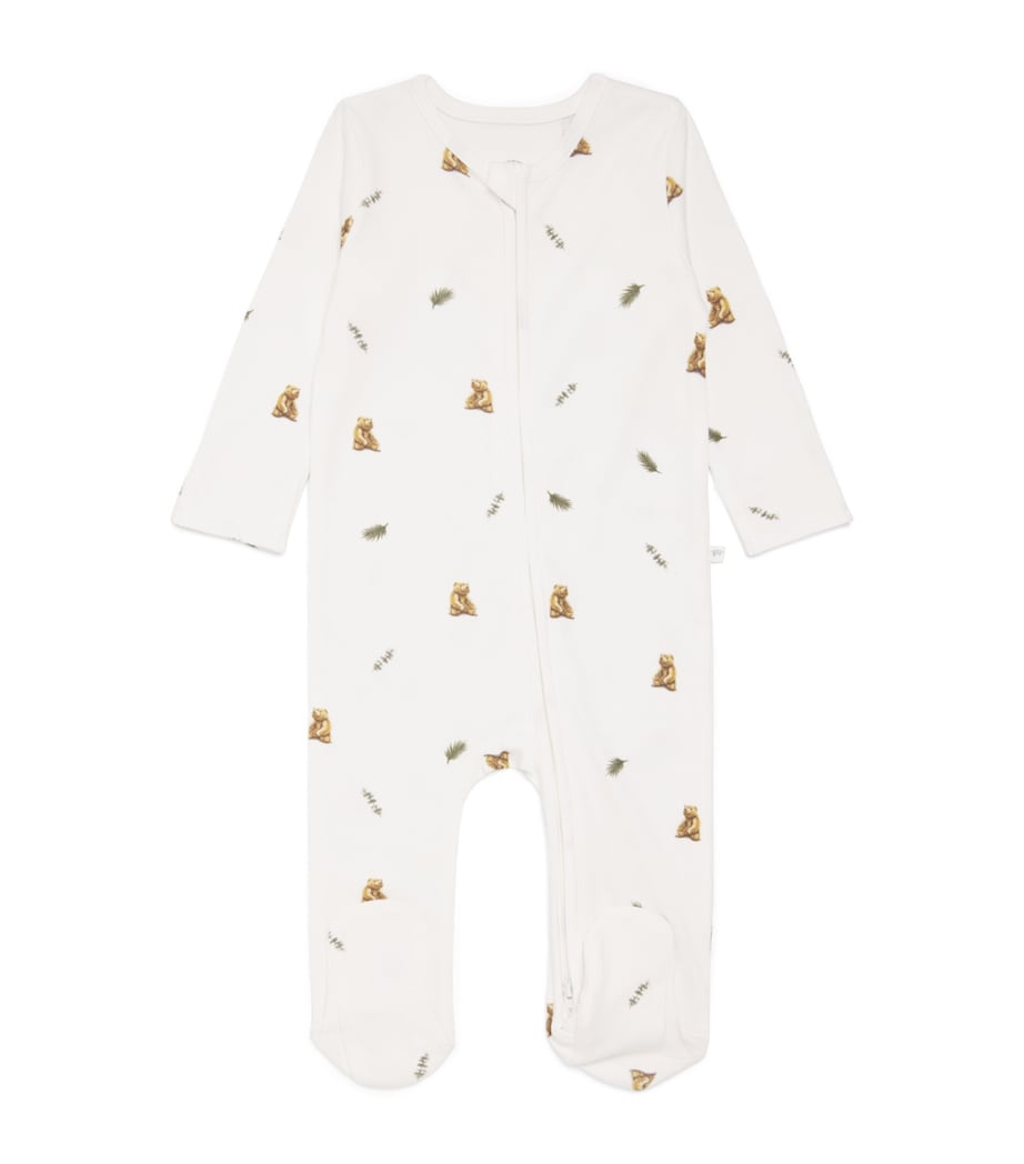 Rosa & Blue Brown Bear All-In-One (3-6 Months) Warm White Image 1