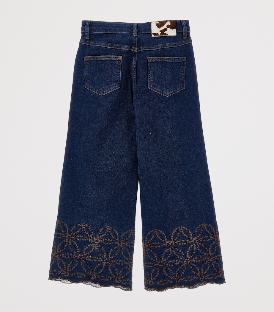 Embroidered-Detail Jeans (4-12 Years) BLU STONE DENIM Image 2