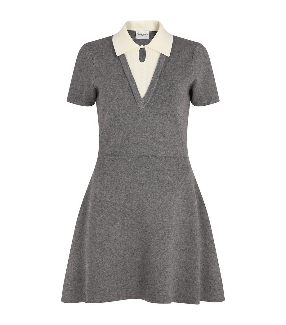 Collared Mini Dress DUAL-COLOR Image 1