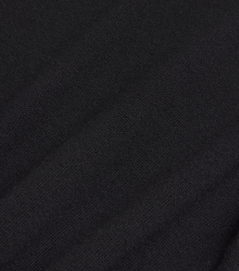 Cashmere Sleeveless Midi Dress BLACK Image 5