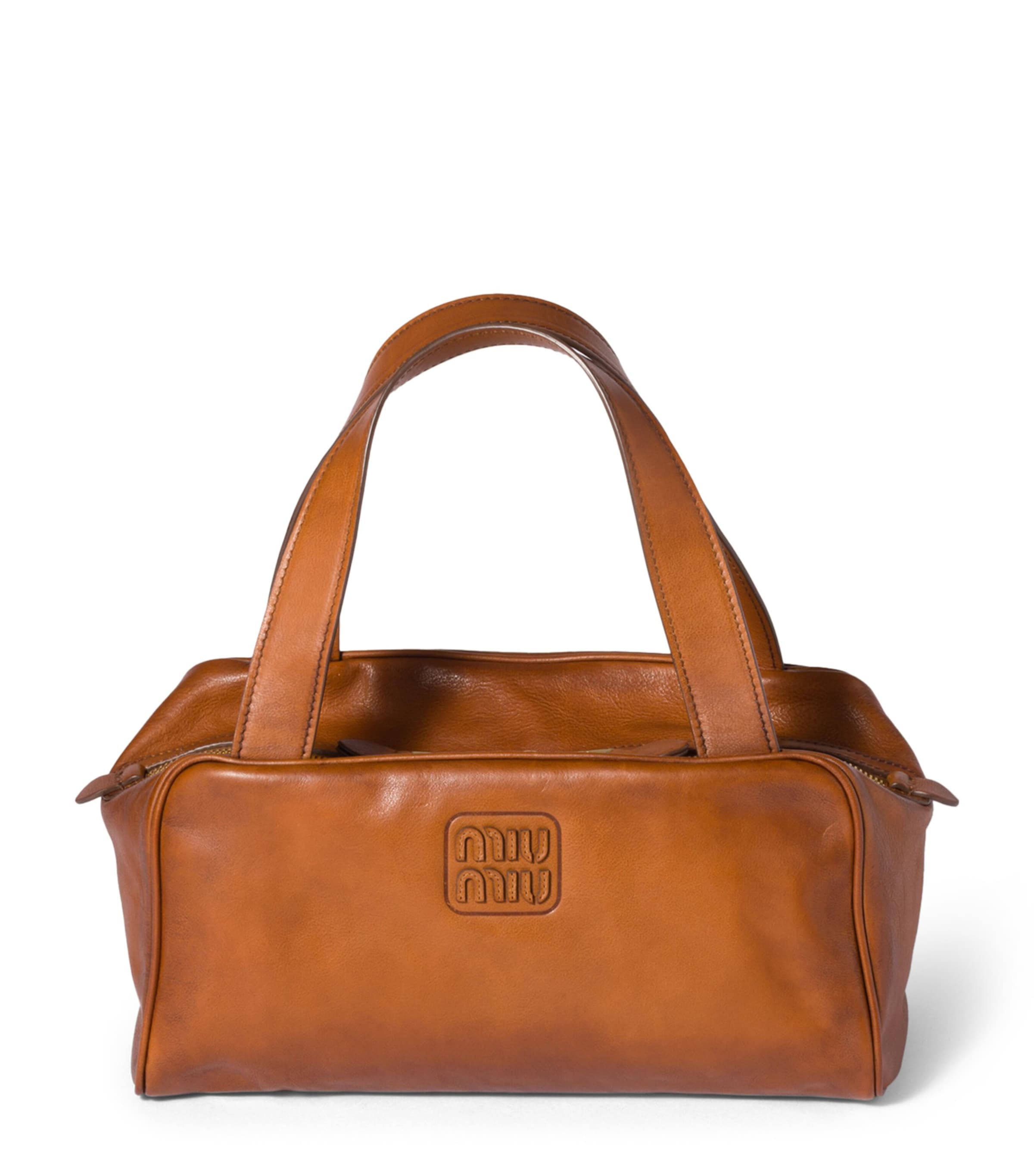 Leather Top-Handle Bag F0046 Image 1