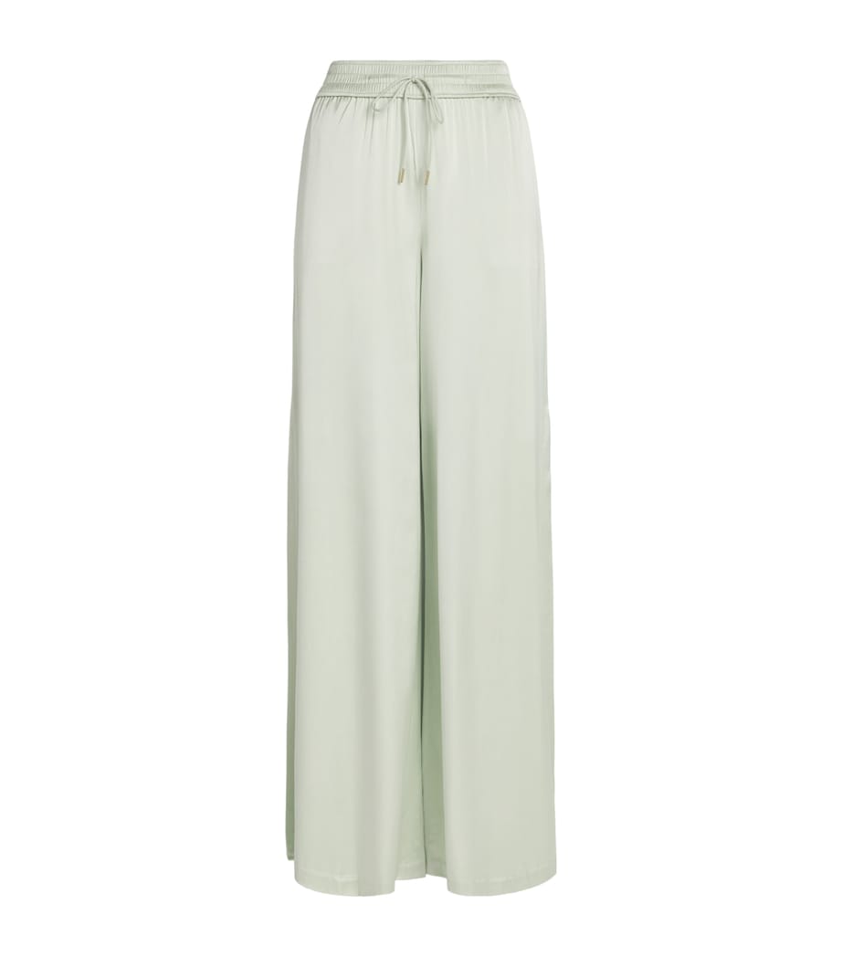 Alice+Olivia Womens Kenley Palazzo Trousers Light Sage Image 1