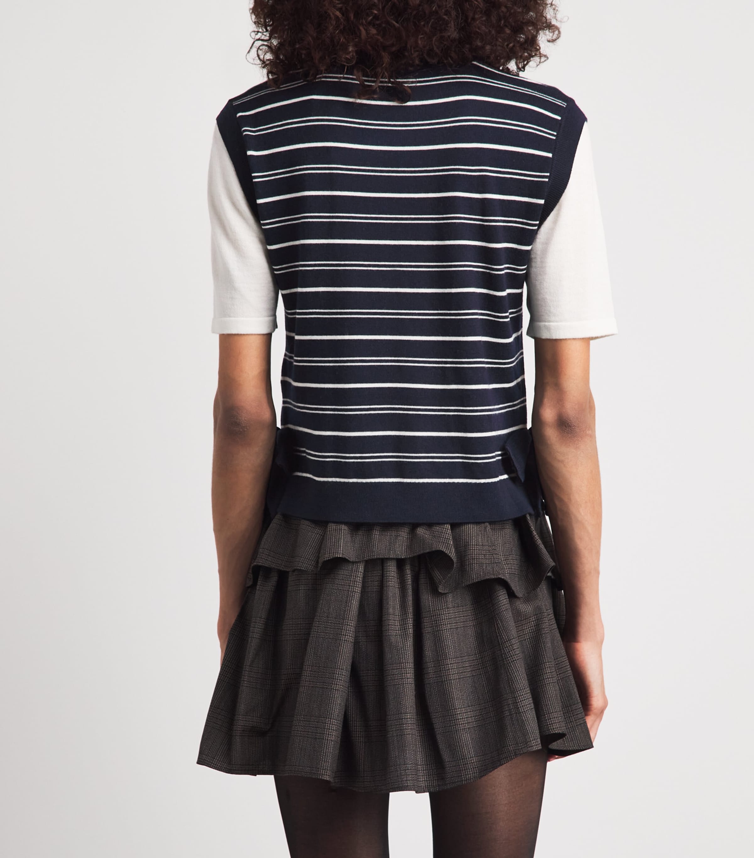 Claudie Pierlot Womens Wool-Blend 2-in-1 Sweater Dual Color Image 5