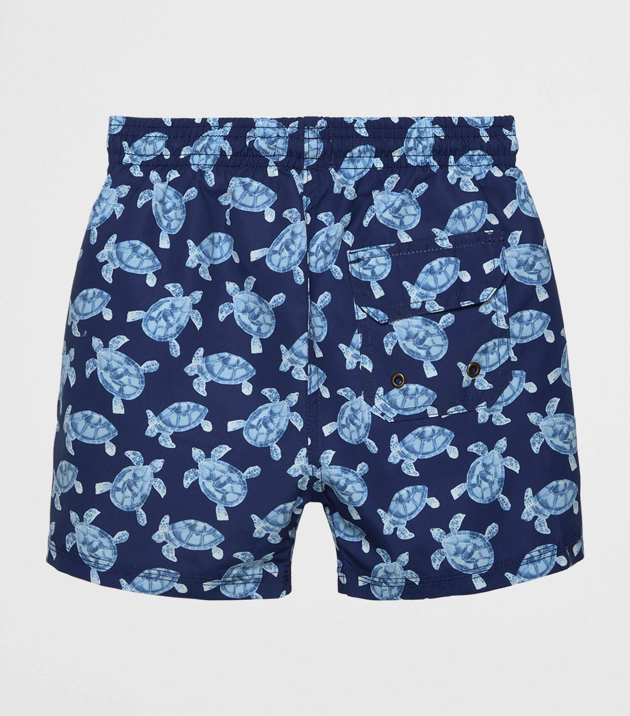 Trotters Turtle Print Swim Shorts (2-5 Years) Navy/turtle Image 2