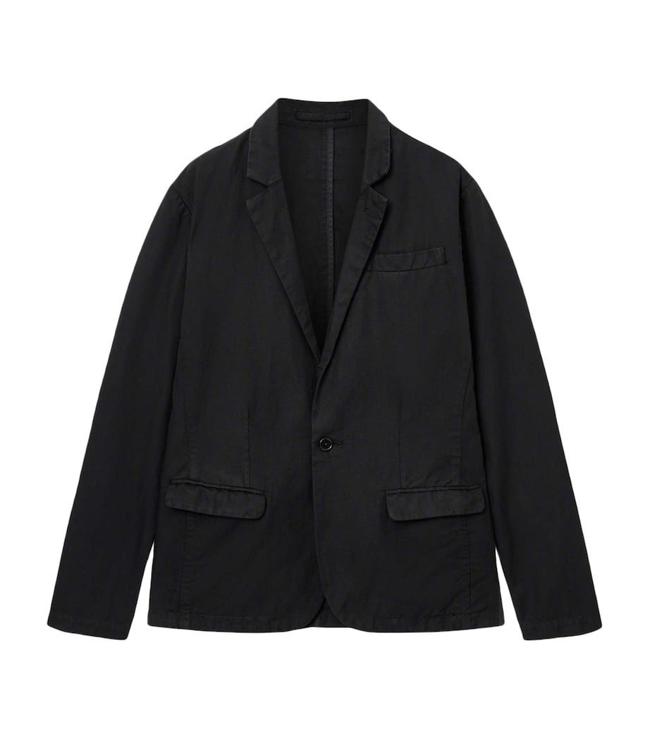 AllSaints Mens Organic Cotton Hanbury Blazer Black Image 1