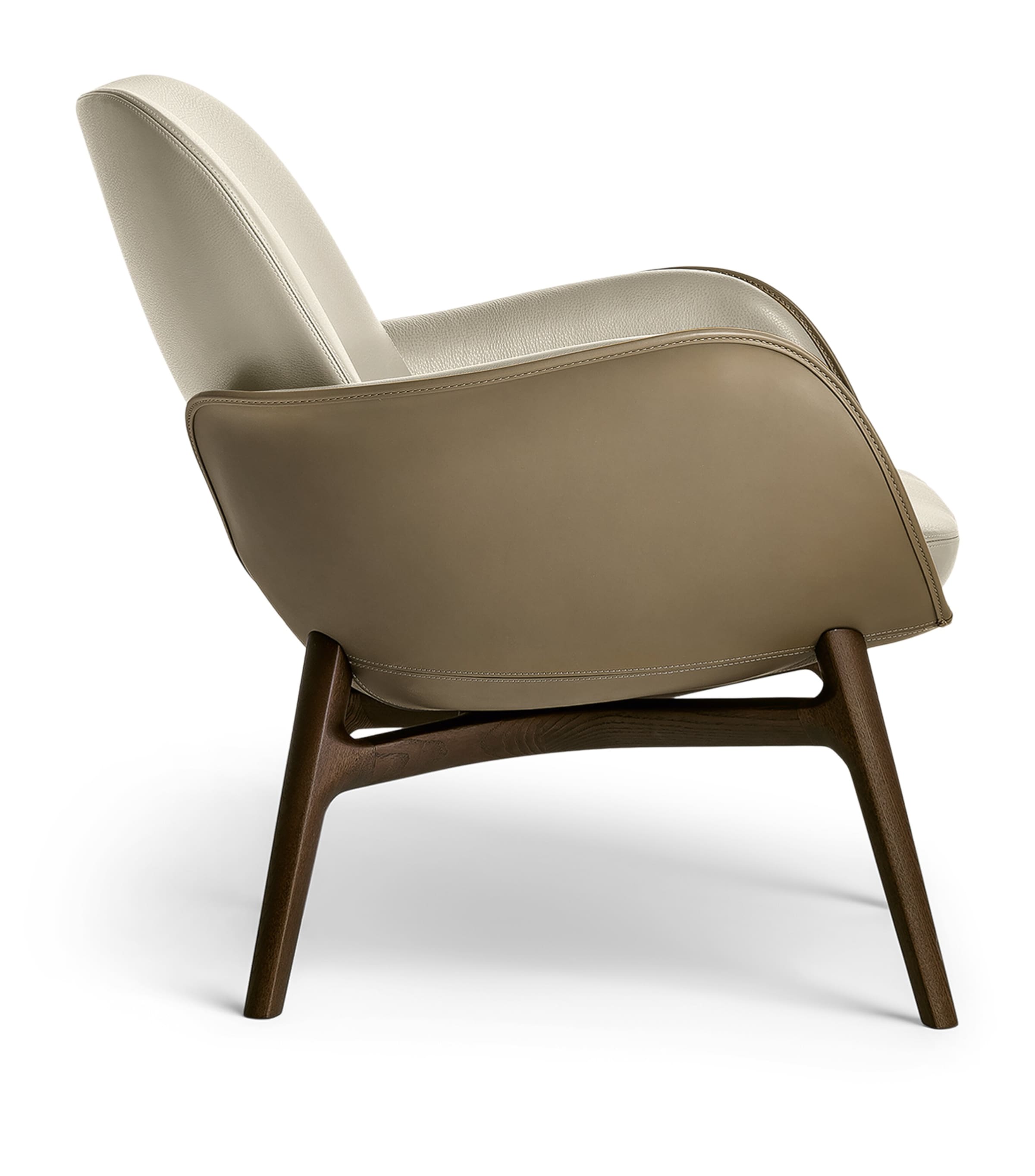 Poltrona Frau Leather Martha Armchair Tessuto Plto Topo Image 3