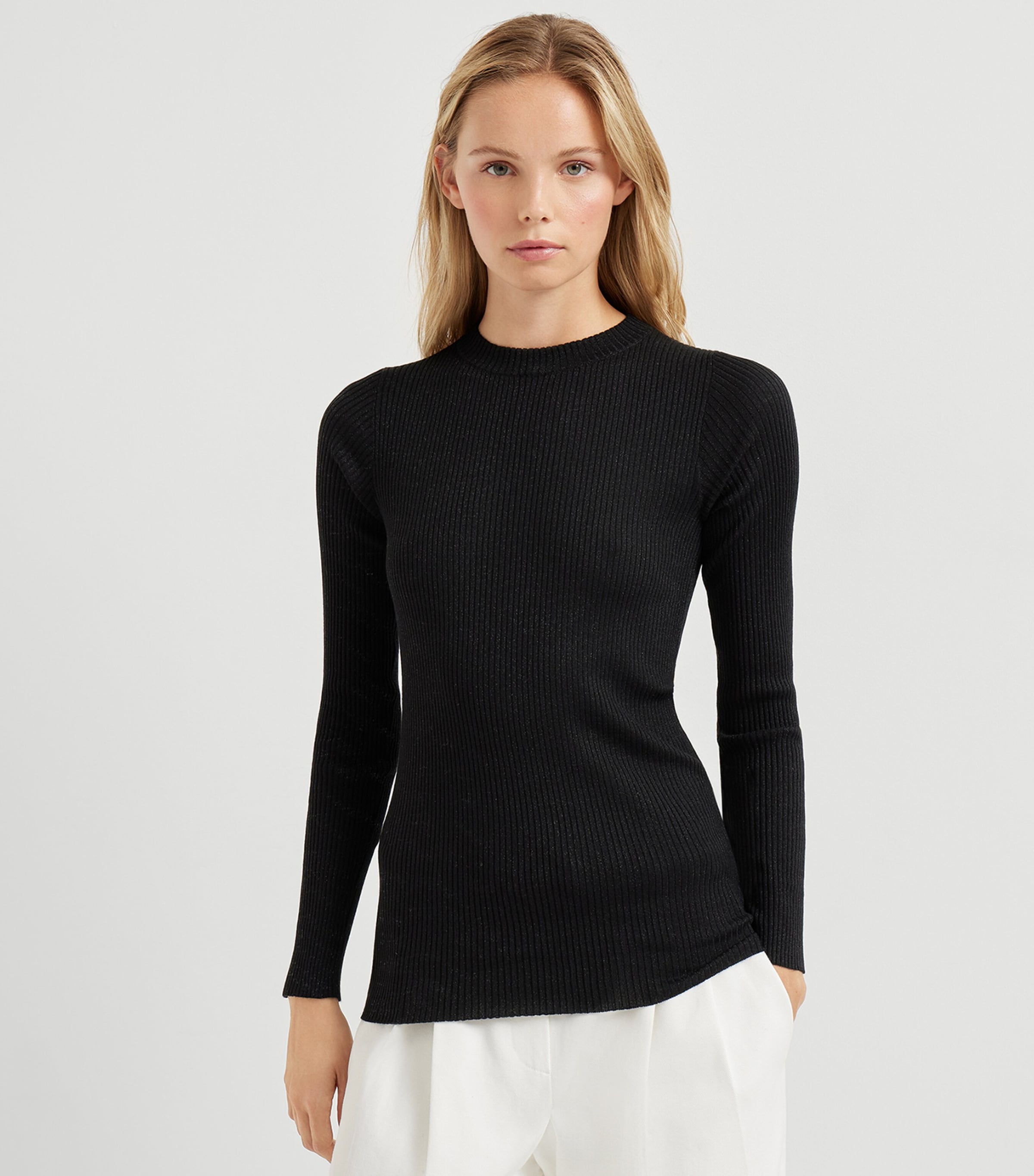 Brunello Cucinelli Womens Cashmere-Blend Sparkle Sweater Image 2