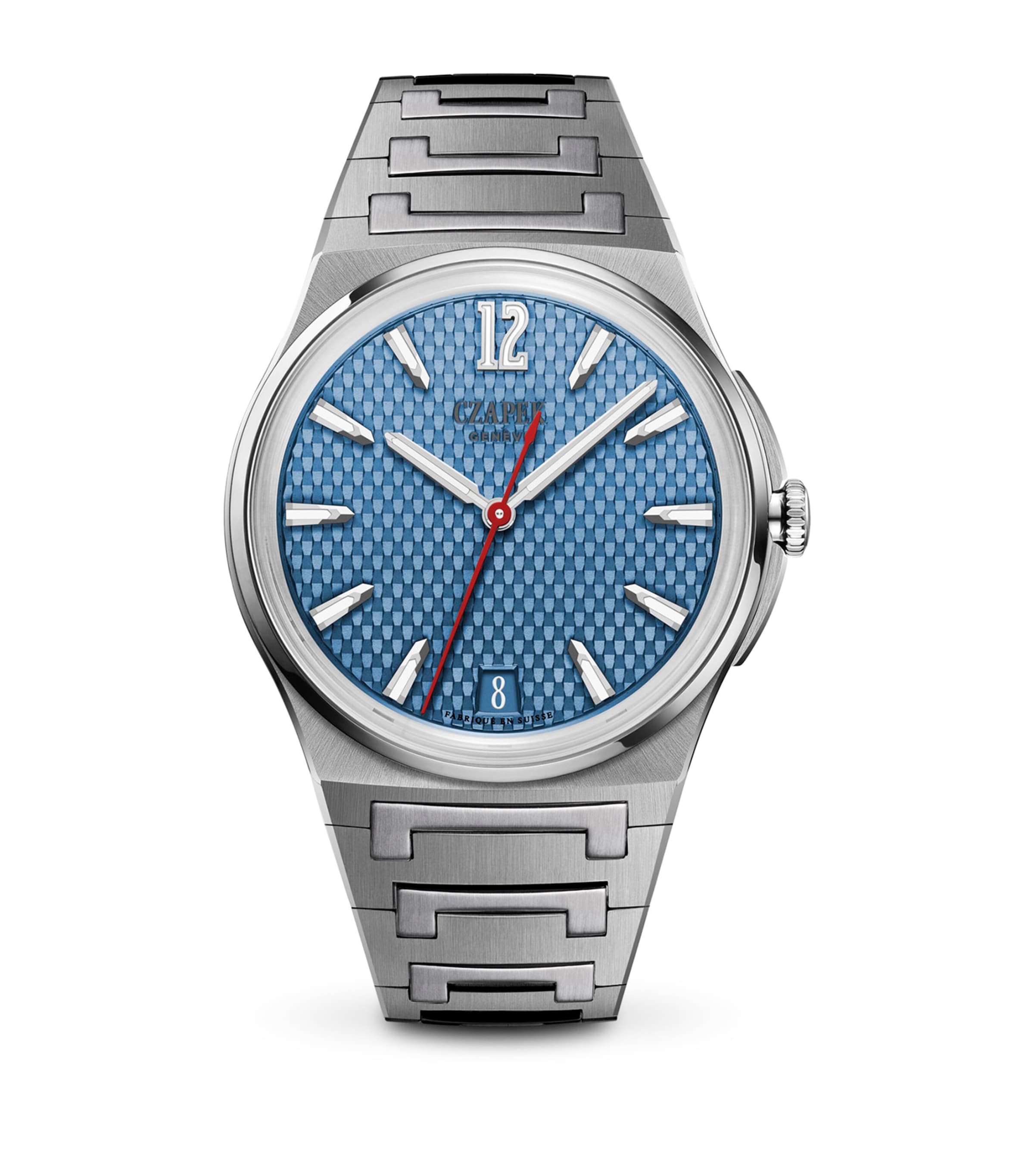 Czapek Stainless Steel Antarctique Tourbillon Watch In Blue