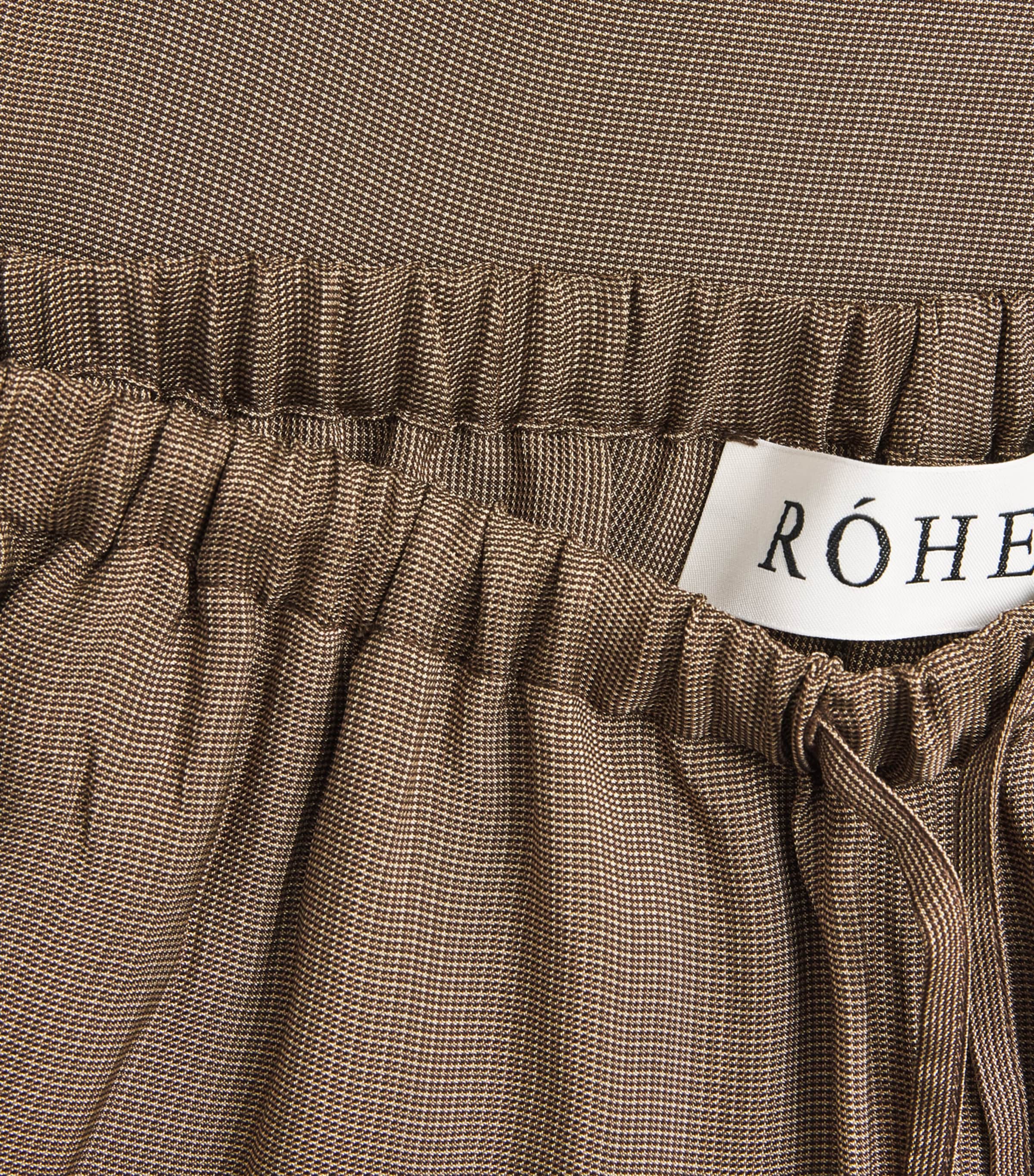 Róhe Womens Check Drawstring Trousers Brwn Min Ch Image 6