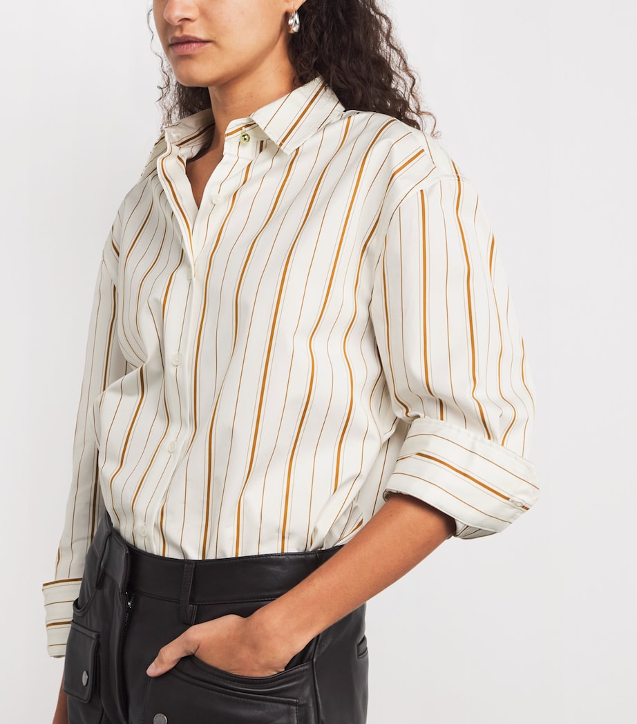 Cotton Stripe Jessica Shirt BRWST Image 6