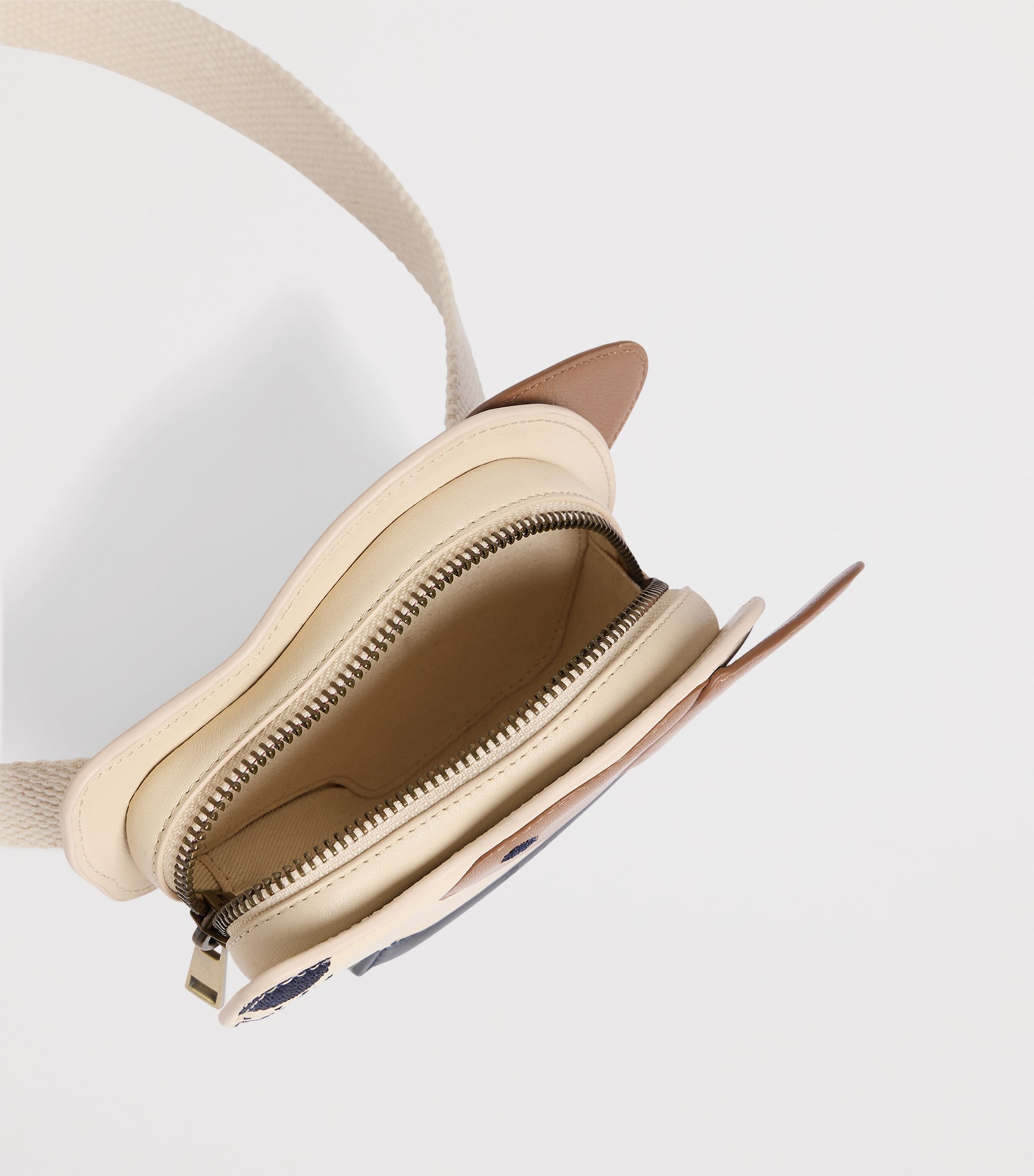 Leather Dog-Shaped Bag ECRU Image 3