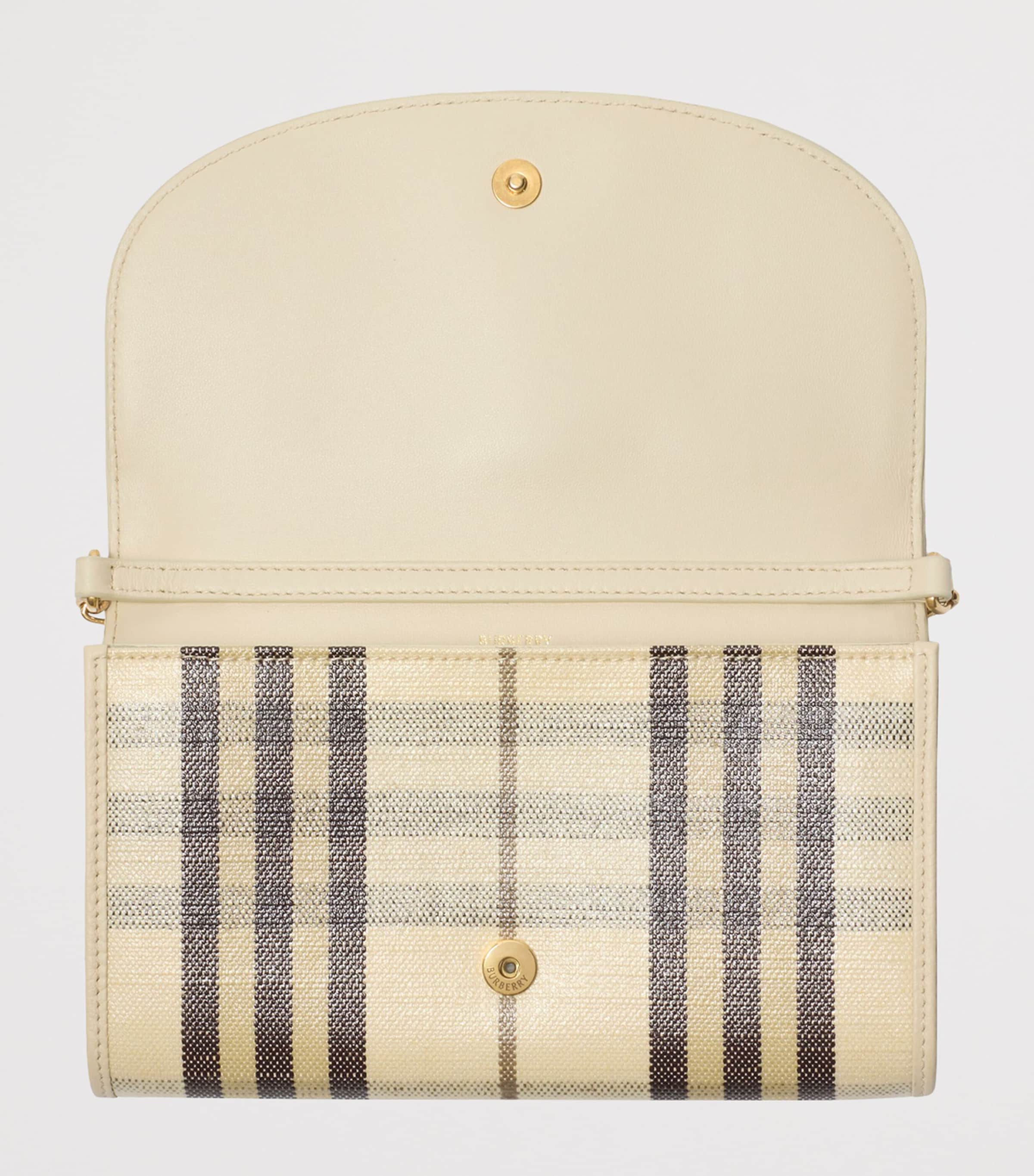 Check Highlands Chain Wallet LIGHT BEIGE Image 3