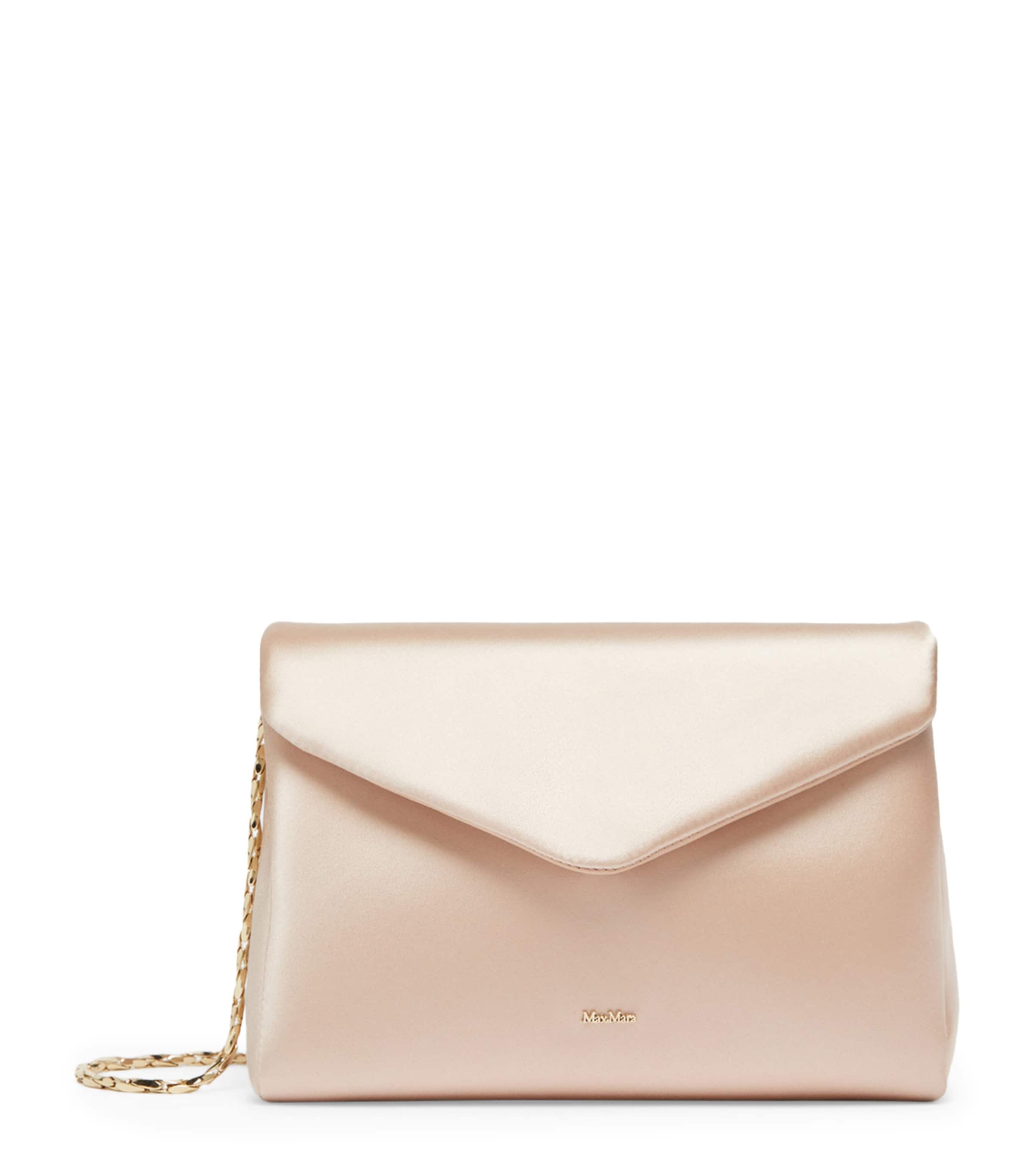 Max Mara Satin Clutch Bag Powder Image 1