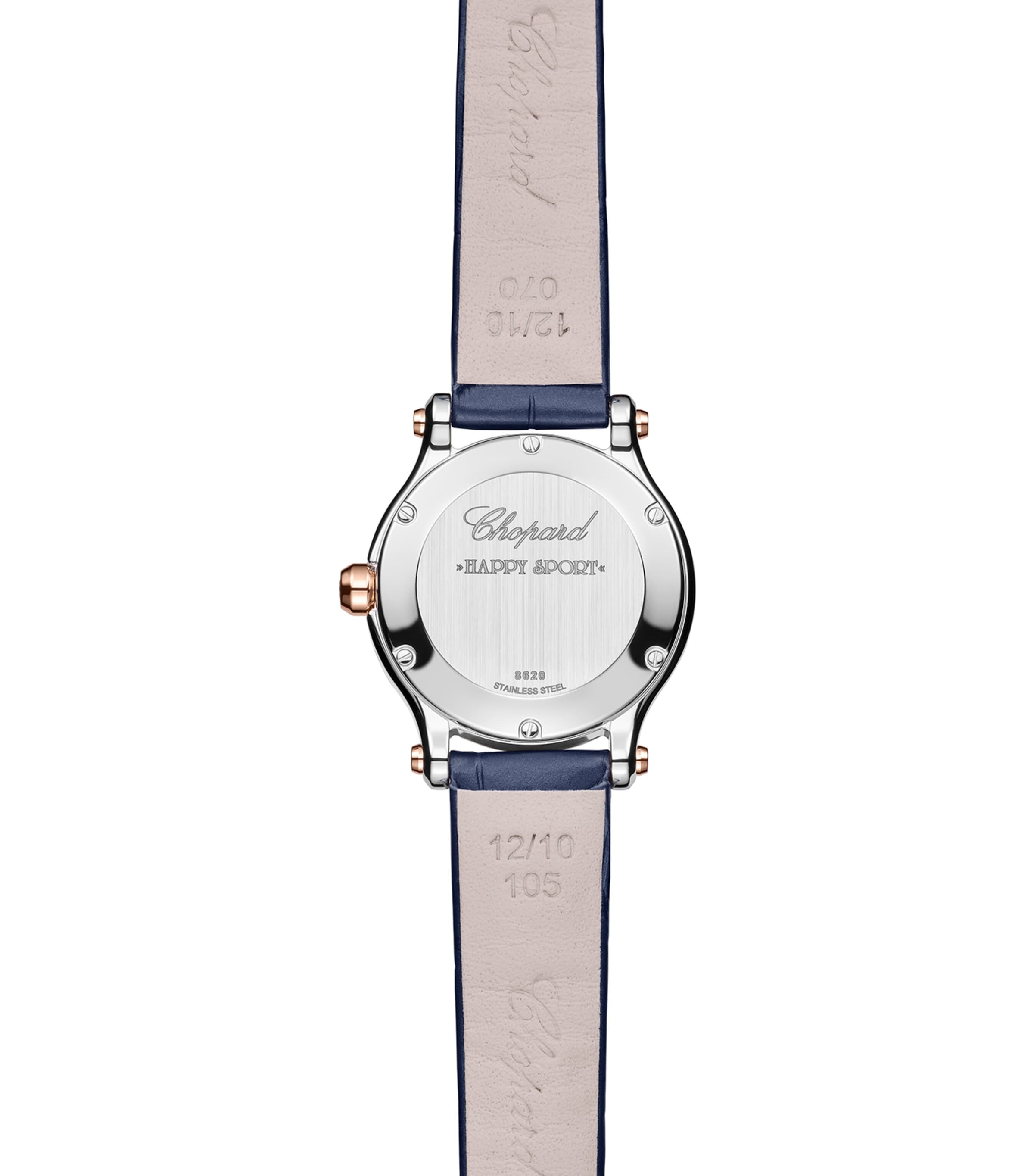 Rose Gold, Stainless Steel and Diamond Happy Sport Watch 25mm ROSE GOLD/STAINLESS Image 2