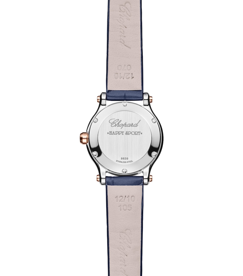 Rose Gold, Stainless Steel and Diamond Happy Sport Watch 25mm ROSE GOLD/STAINLESS Image 2