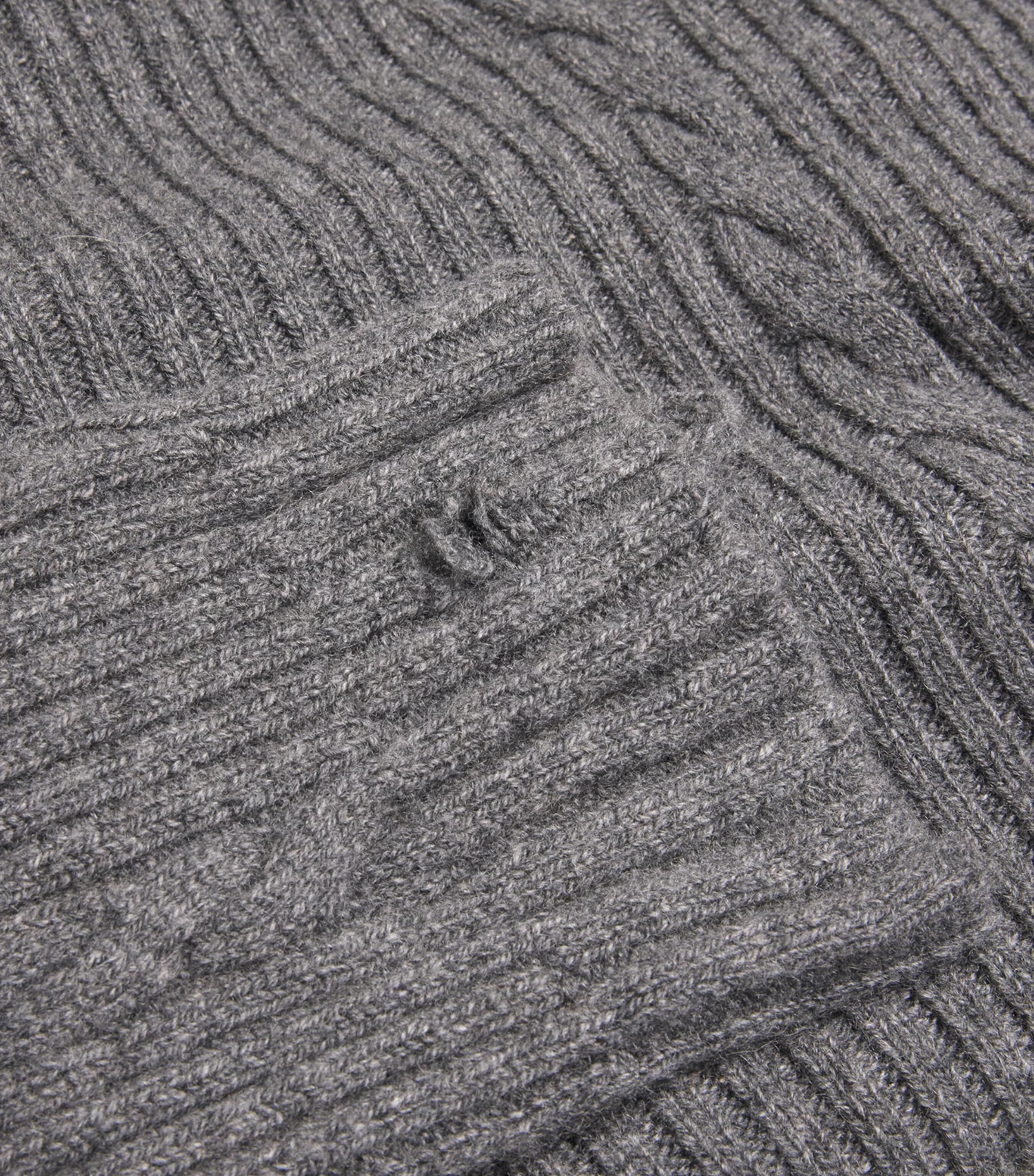 Cashmere Distressed Sweater GREY Image 4