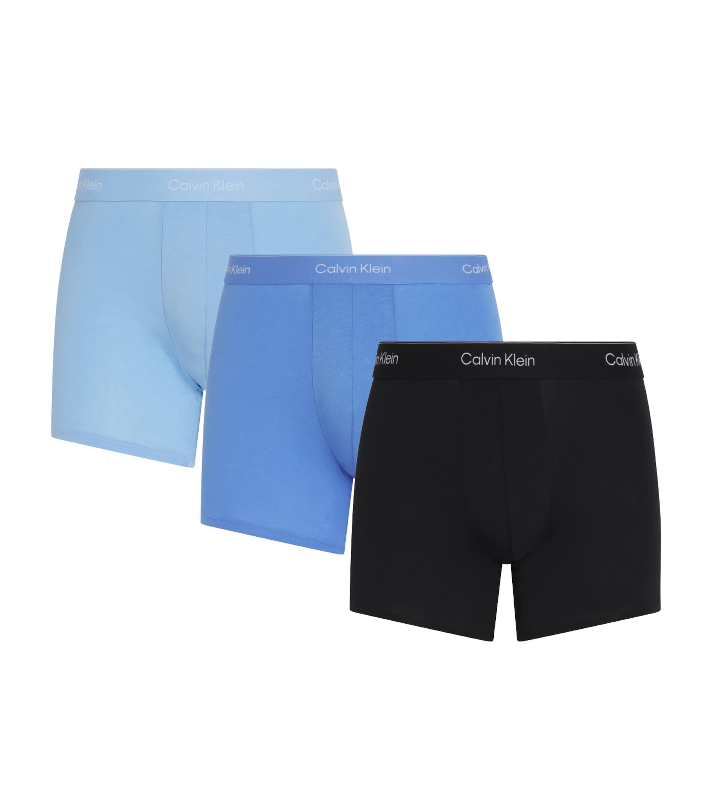 Calvin Klein Cotton Stretch Icon Boxer Briefs In Blue