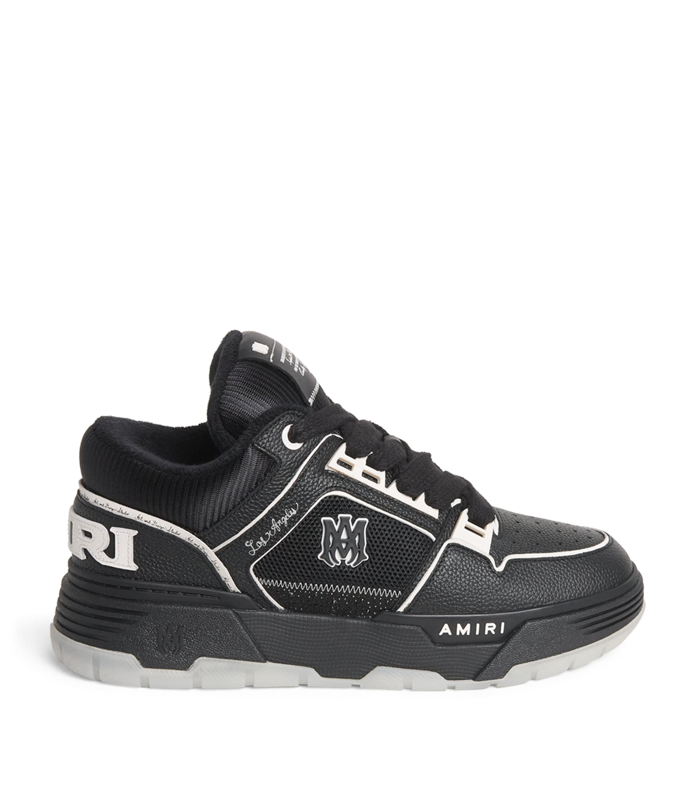 AMIRI Black Leather MA-1 Sneakers | Harrods US