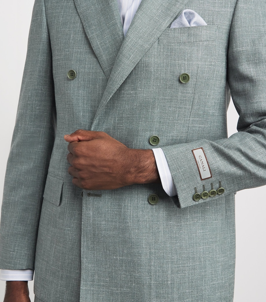 Canali Mens Wool-Silk-Linen 2-Piece Suit Image 3