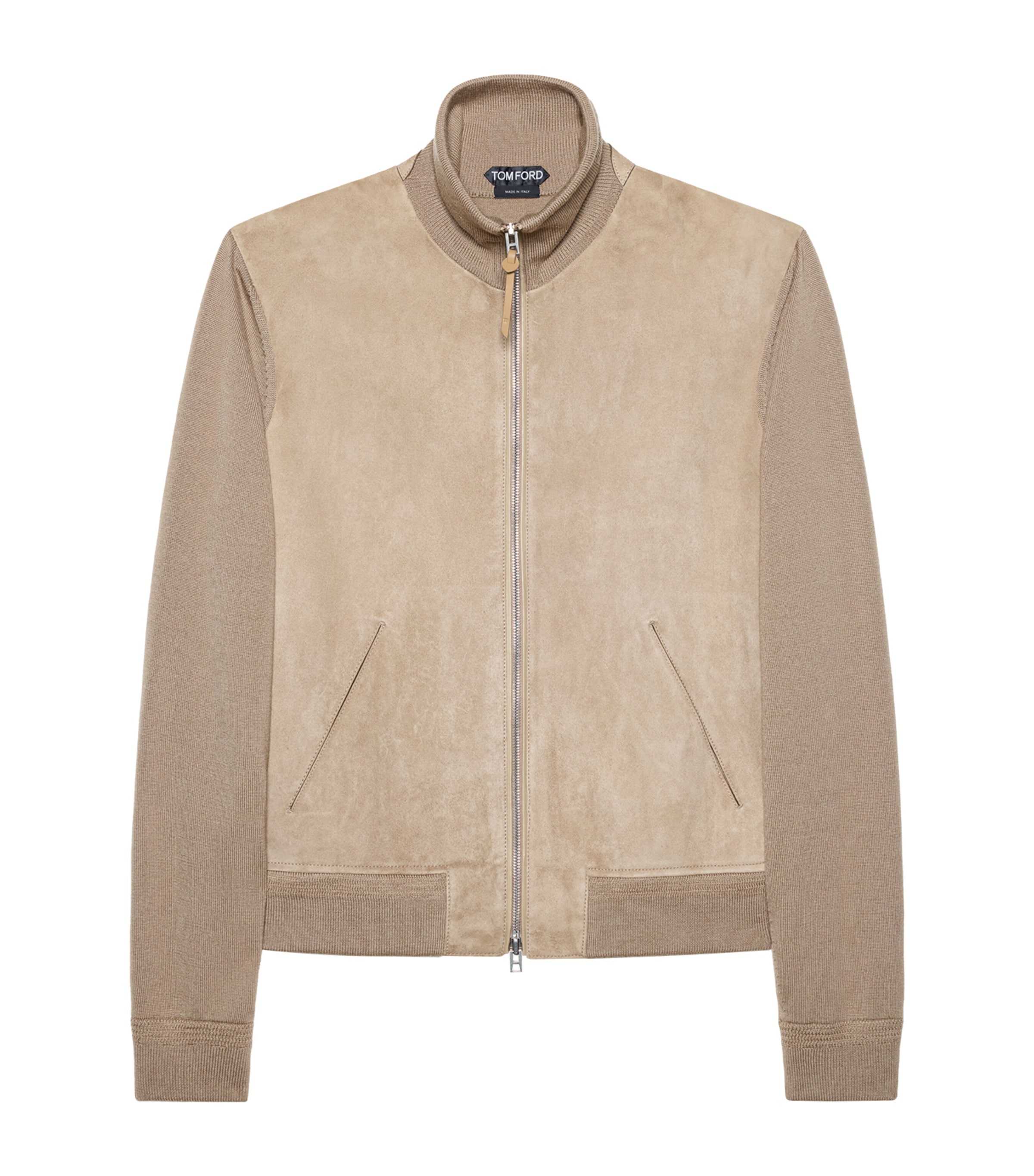 TOM FORD Mens Virgin Wool Zip-Up Sweater Jbq Image 1