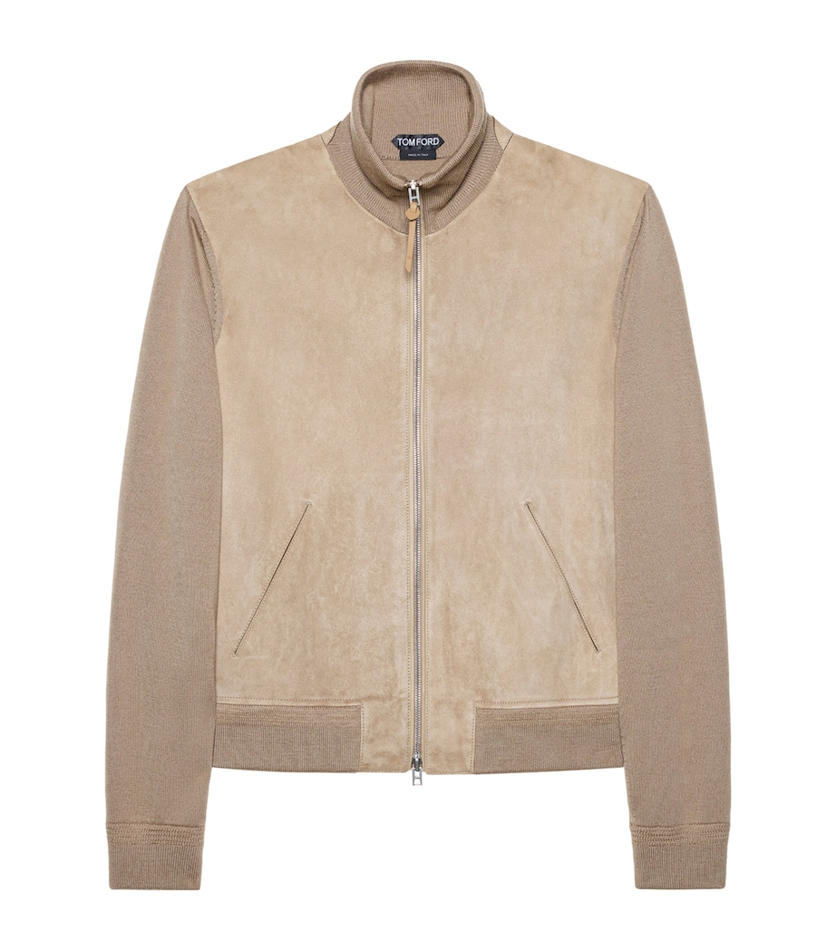 TOM FORD Mens Virgin Wool Zip-Up Sweater Jbq Image 1