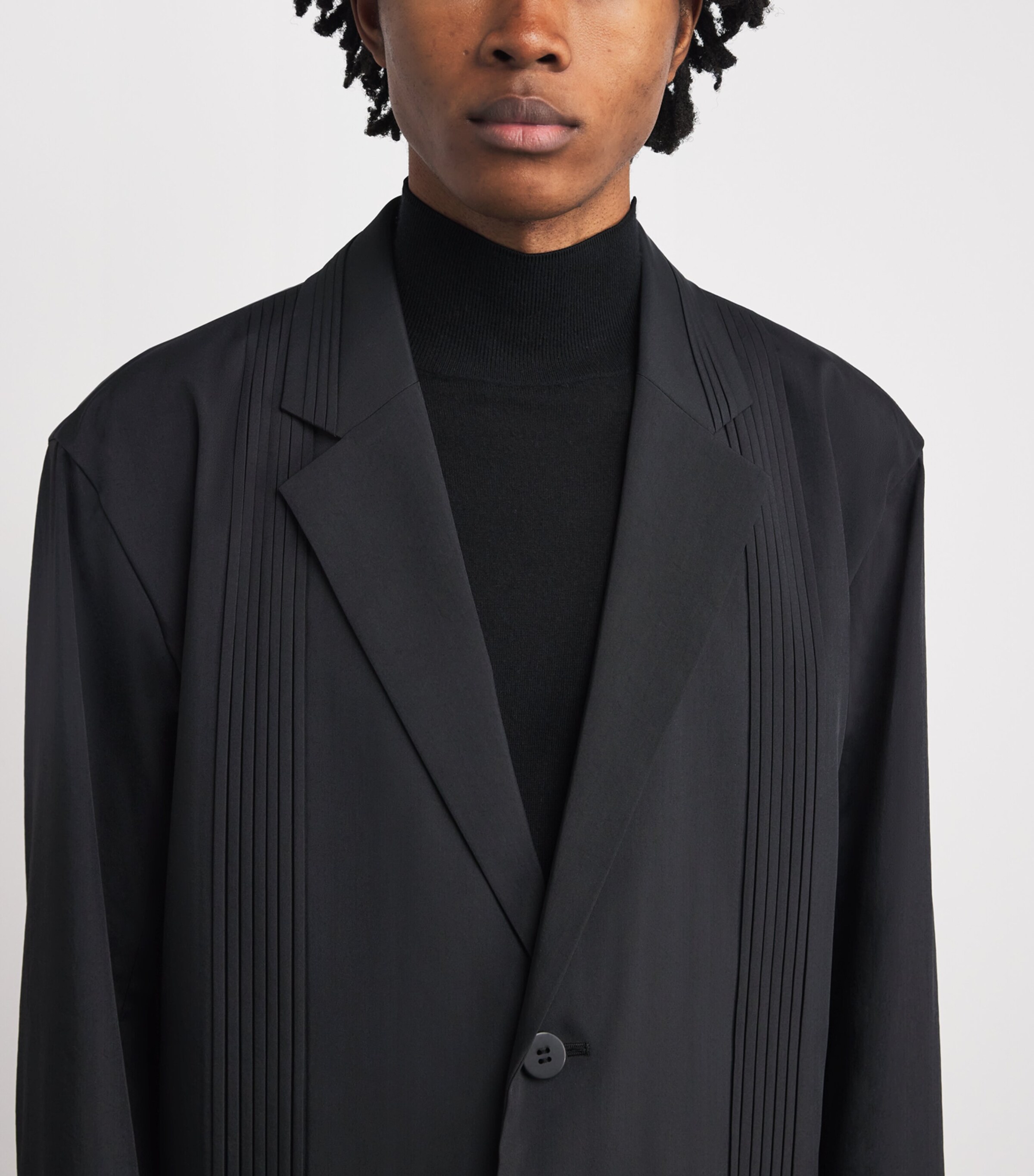 Homme Plissé Issey Miyake Black Air Pleats Blazer | Harrods US