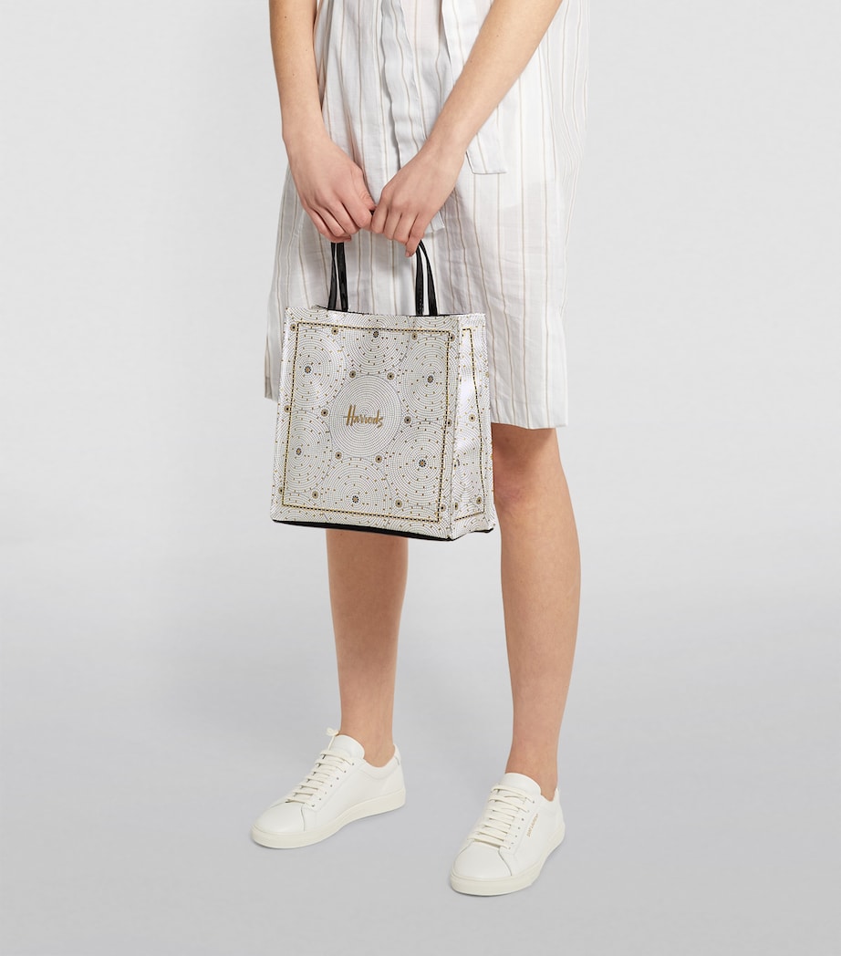 Small Mosaic Floor Shopper Bag BLUE Image 5