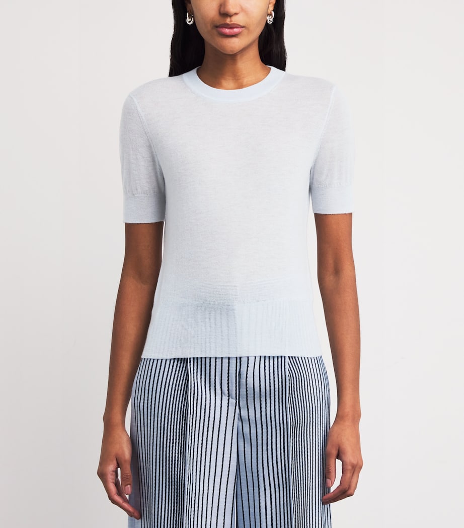 Cashmere Cashair T-Shirt OXFORD BLUE Image 3