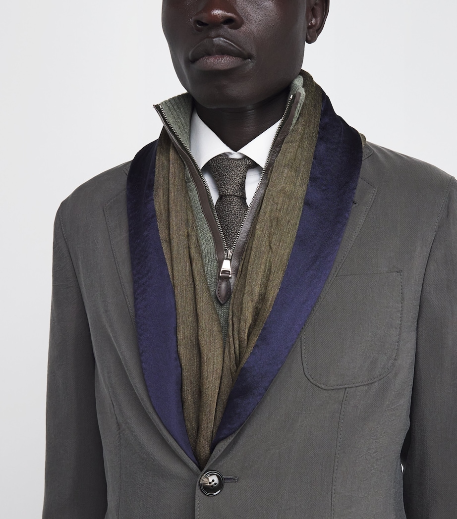 Logo Fringe Stole F7010 Image 3