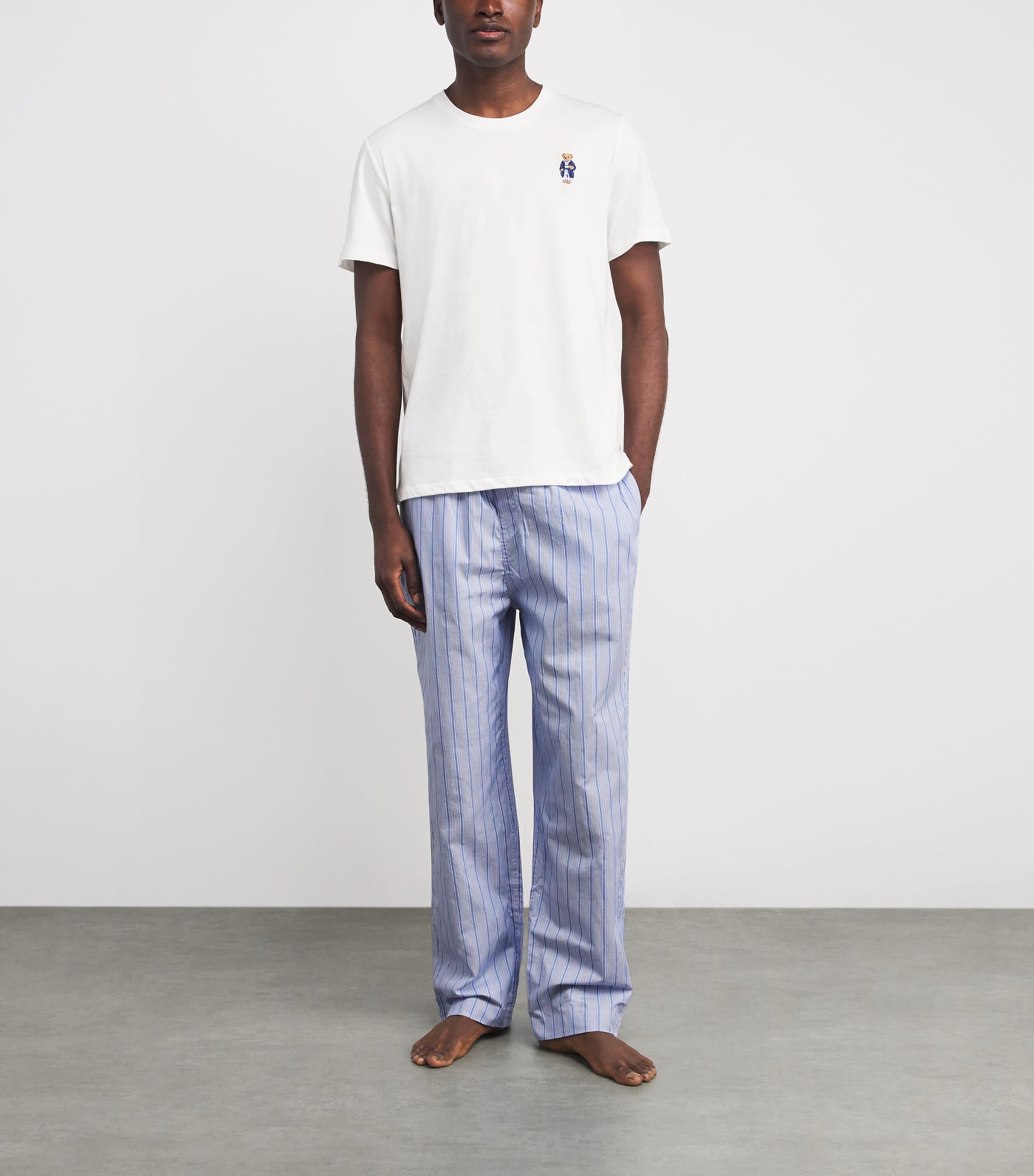 Cotton Pyjama Set ANDREW STRIPE/WHITE Image 2