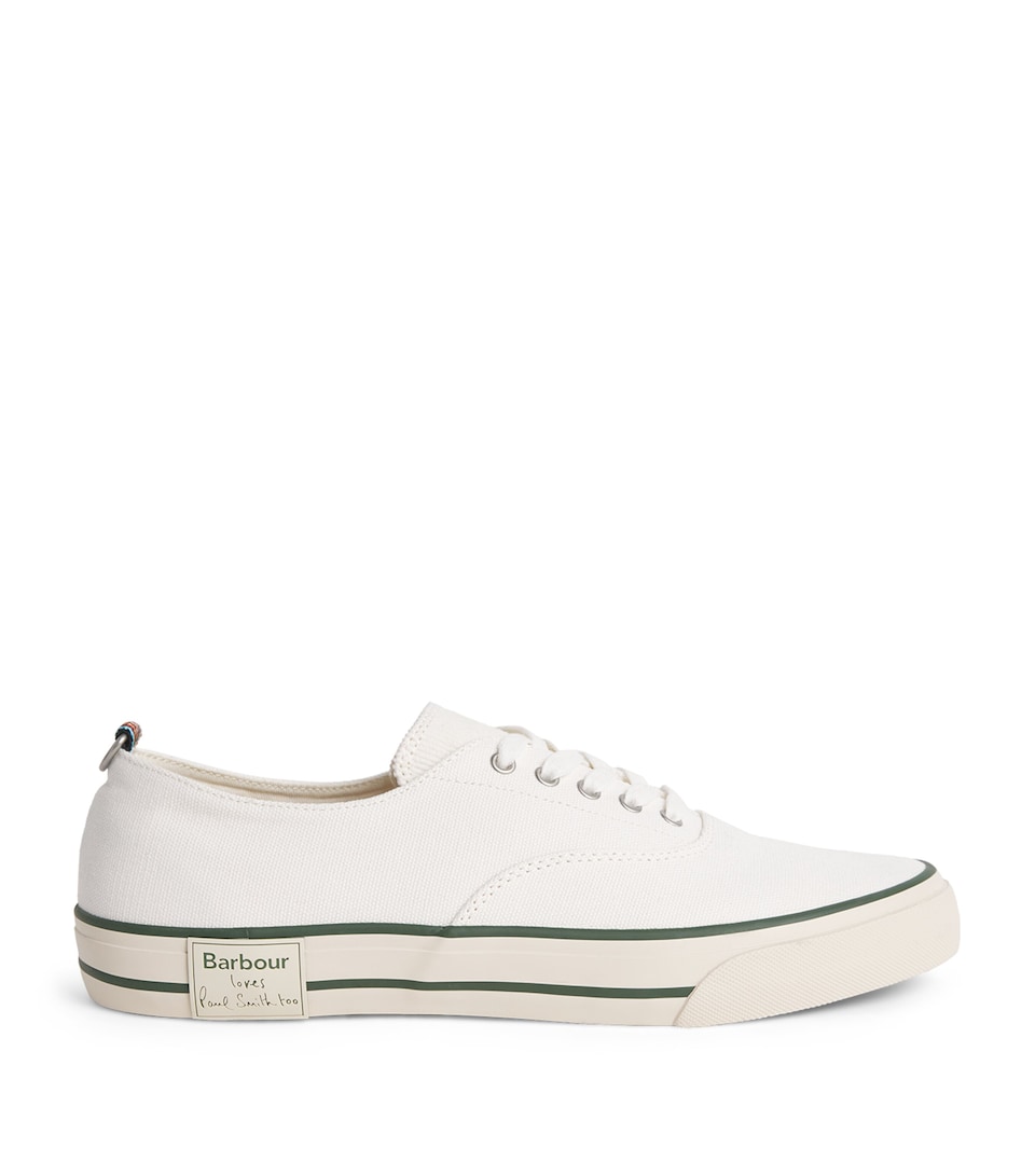 Barbour x Paul Smith Embroidered Low-Top Sneakers Off
