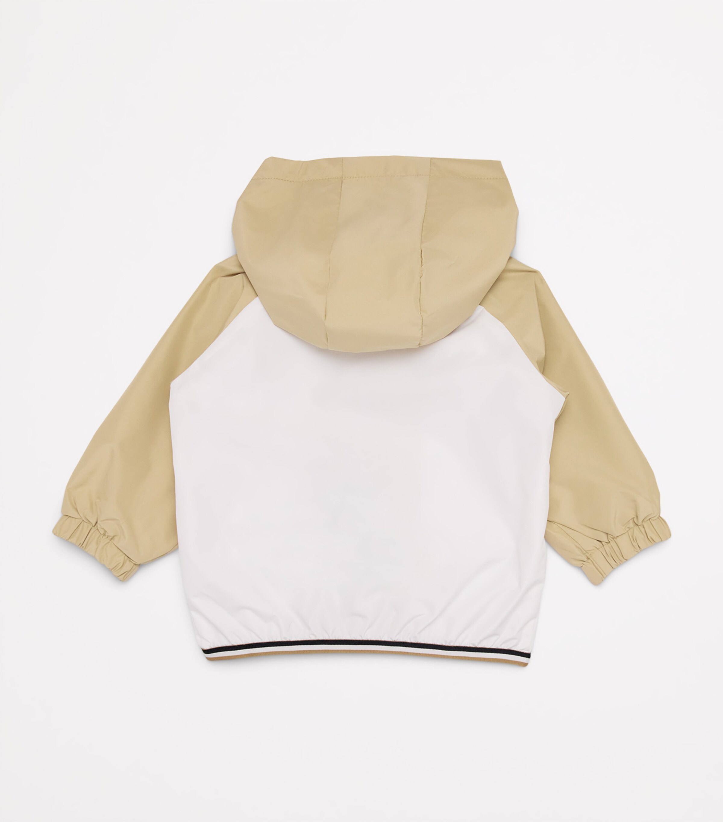 BOSS Kidswear Hooded Logo Windbreaker Jacket (3-18 Months) Stone Image 2