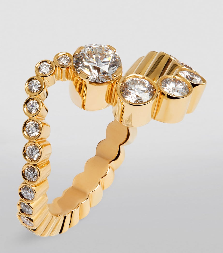 Yellow Gold and Diamond Grand Ensemble Ocean Ring YELLOW GOLD Image 2